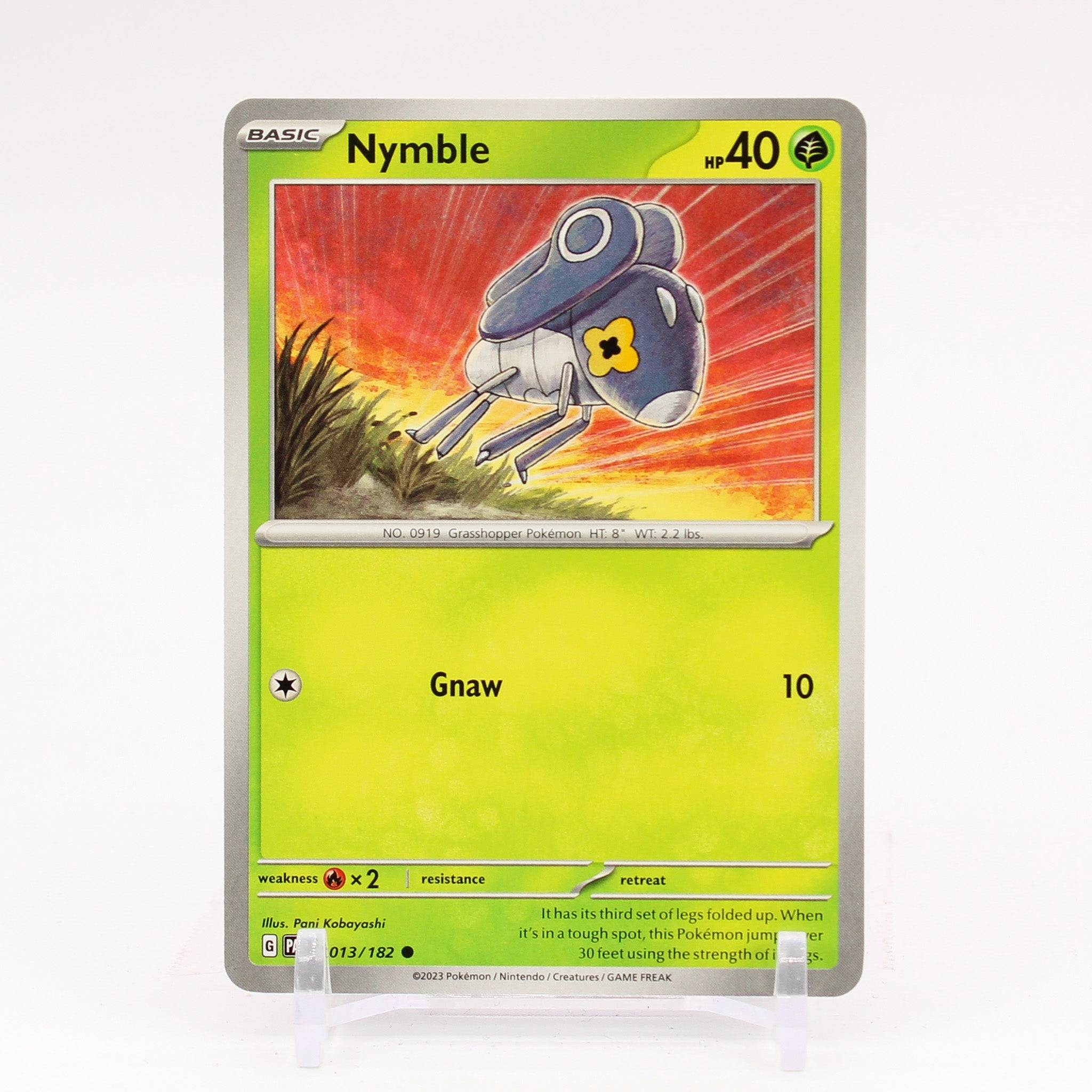 Nymble - 013/182 Paradox Rift Pokemon - NM/MINT