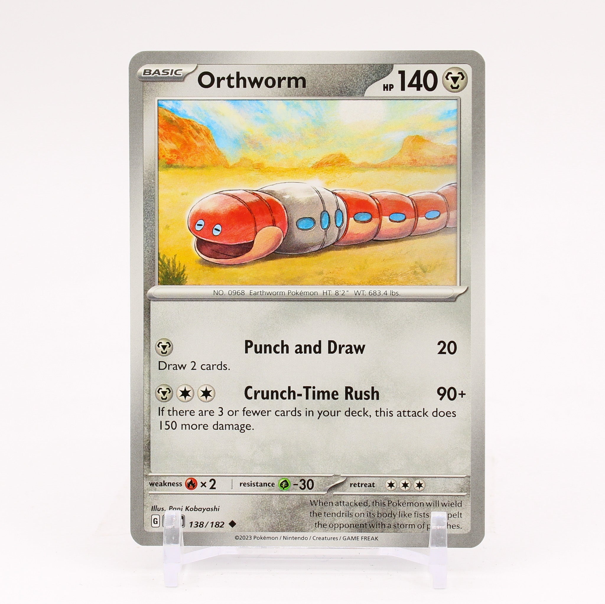 Orthworm - 138/182 Paradox Rift Pokemon - NM/MINT