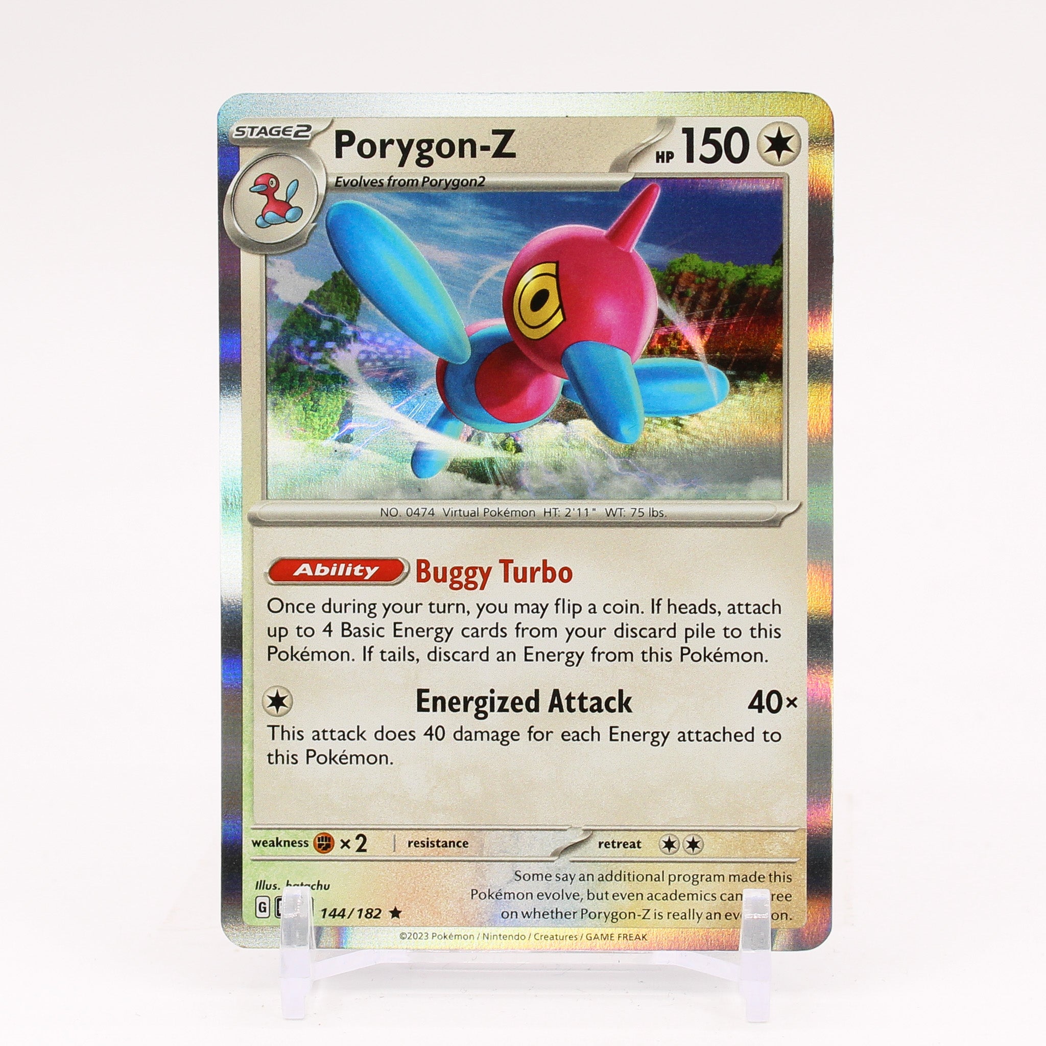 Porygon Z - 144/182 Paradox Rift Holo Rare Pokemon - NM/MINT