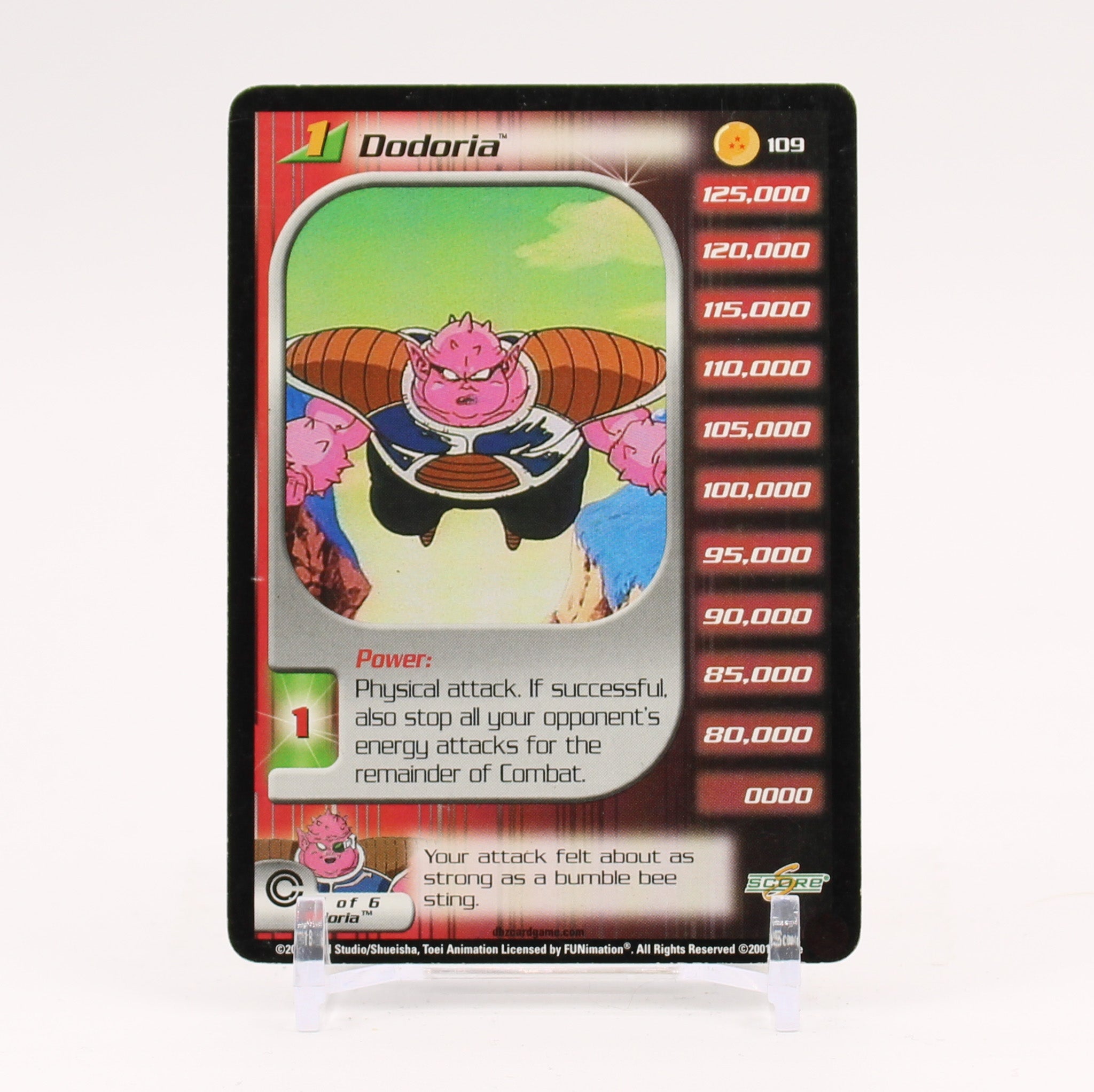 Dodoria - 109 Dragon Ball Z Score TCG - NM/LP
