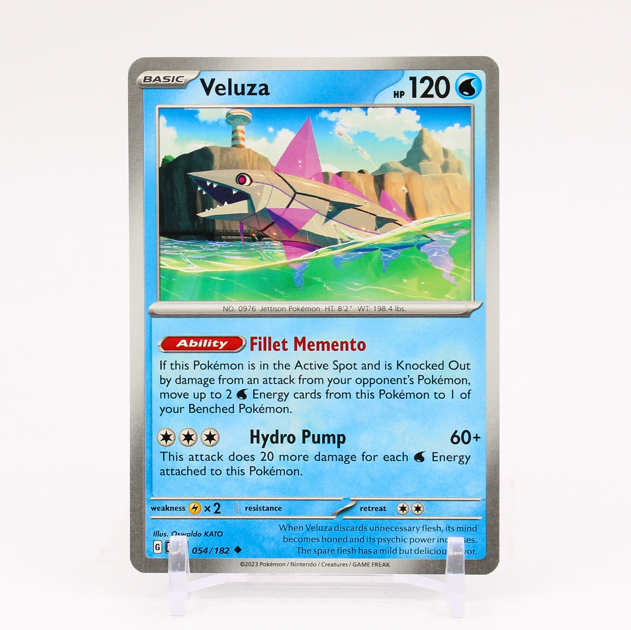 Veluza - 054/182 Paradox Rift Pokemon - NM/MINT