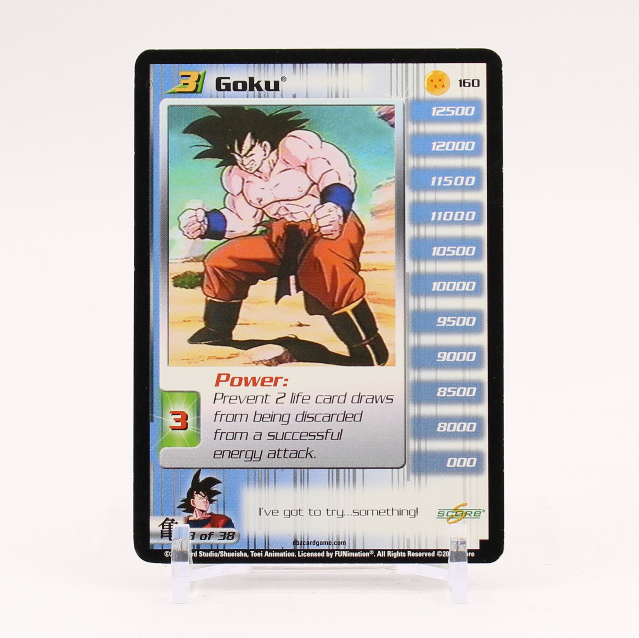 Goku - 160 Dragon Ball Z Score TCG - NM/LP