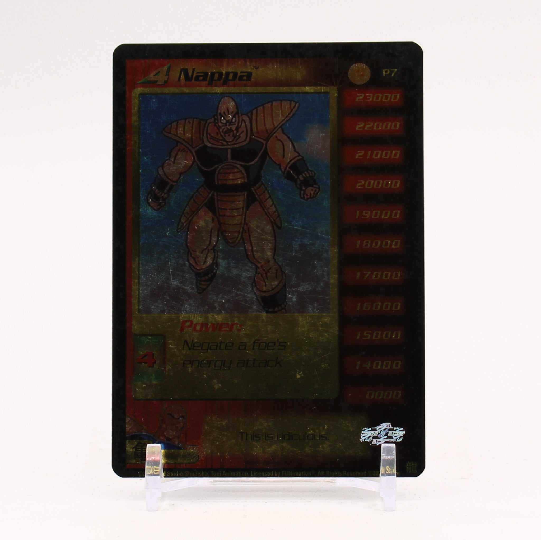 Nappa - P7 Holo Foil Dragon Ball Z Score TCG - LP