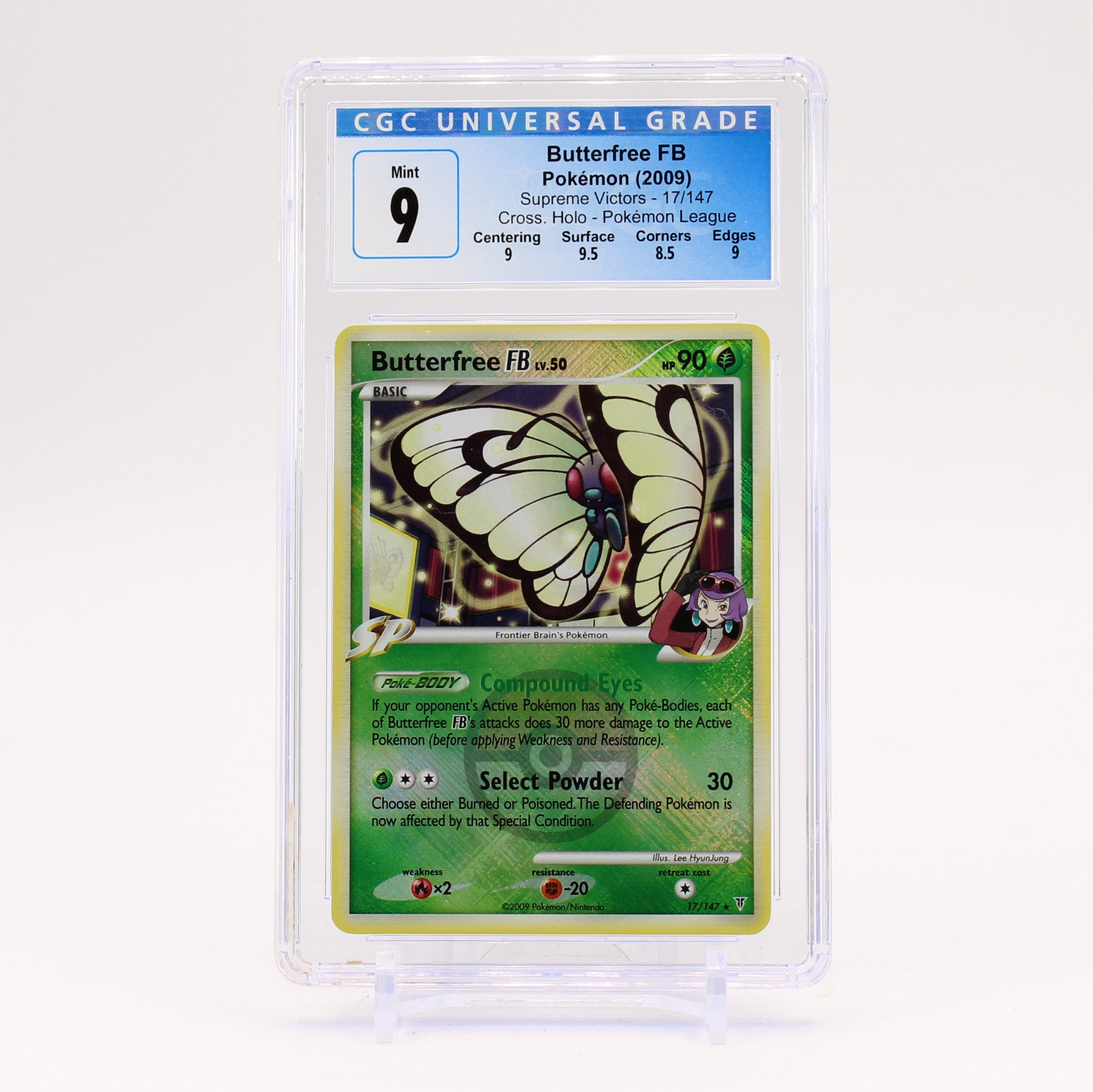 Butterfree - Crosshatch Holo League Promo CGC 9 Pokemon - MINT