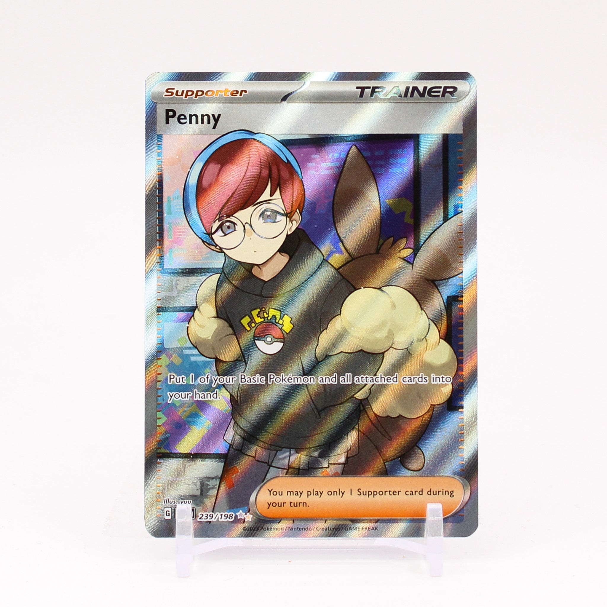 Penny - 239/198 Scarlet & Violet Full Art Trainer - NM/MINT