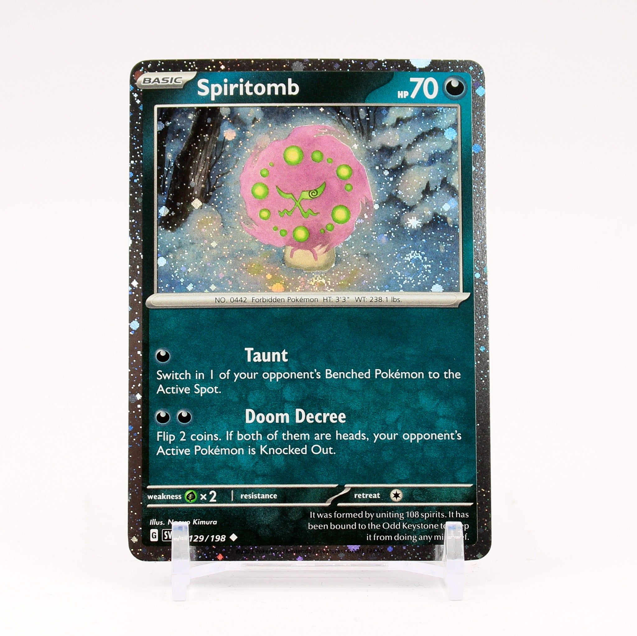 Spiritomb - 129/198 Cosmos Holo PROMO Pokemon - NM/MINT