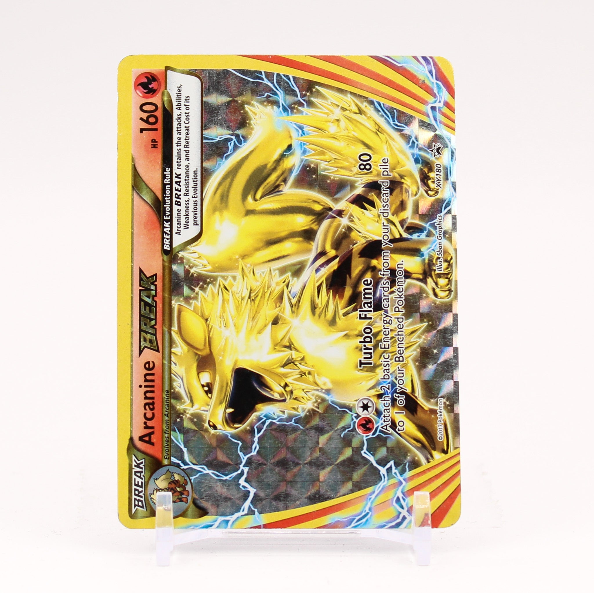 Arcanine BREAK  - XY180 Black Star Promo Pokemon - LP/MP