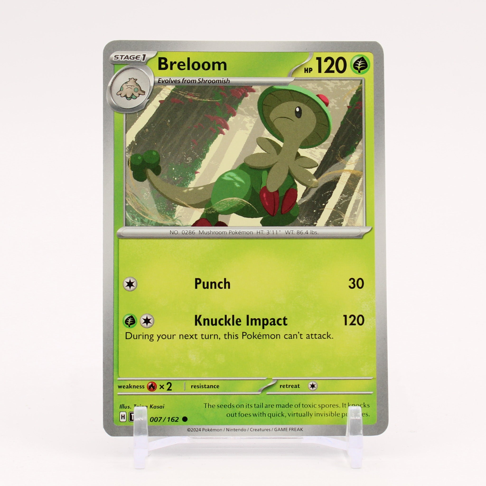 Breloom - 007/162 Temporal Forces Pokemon - NM/MINT