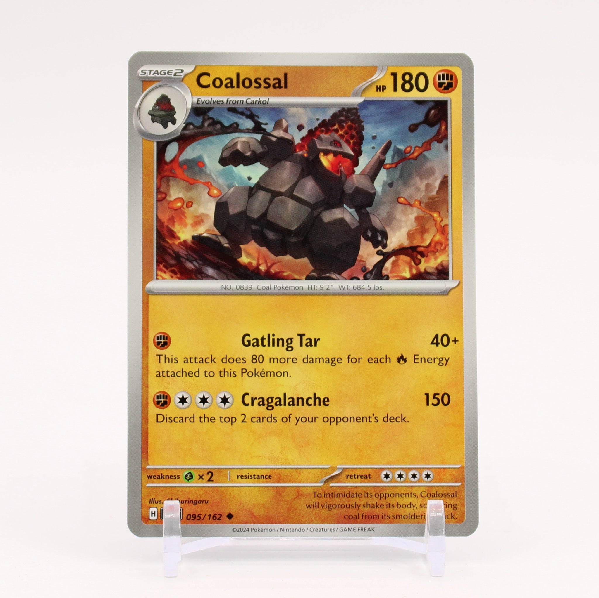 Coalossal - 095/162 Temporal Forces Pokemon - NM/MINT