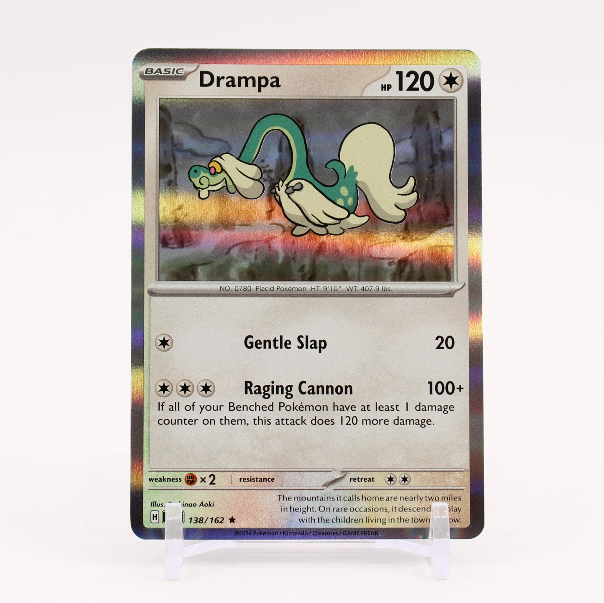 Drampa - 138/162 Temporal Forces Holo Rare Pokemon - NM/MINT