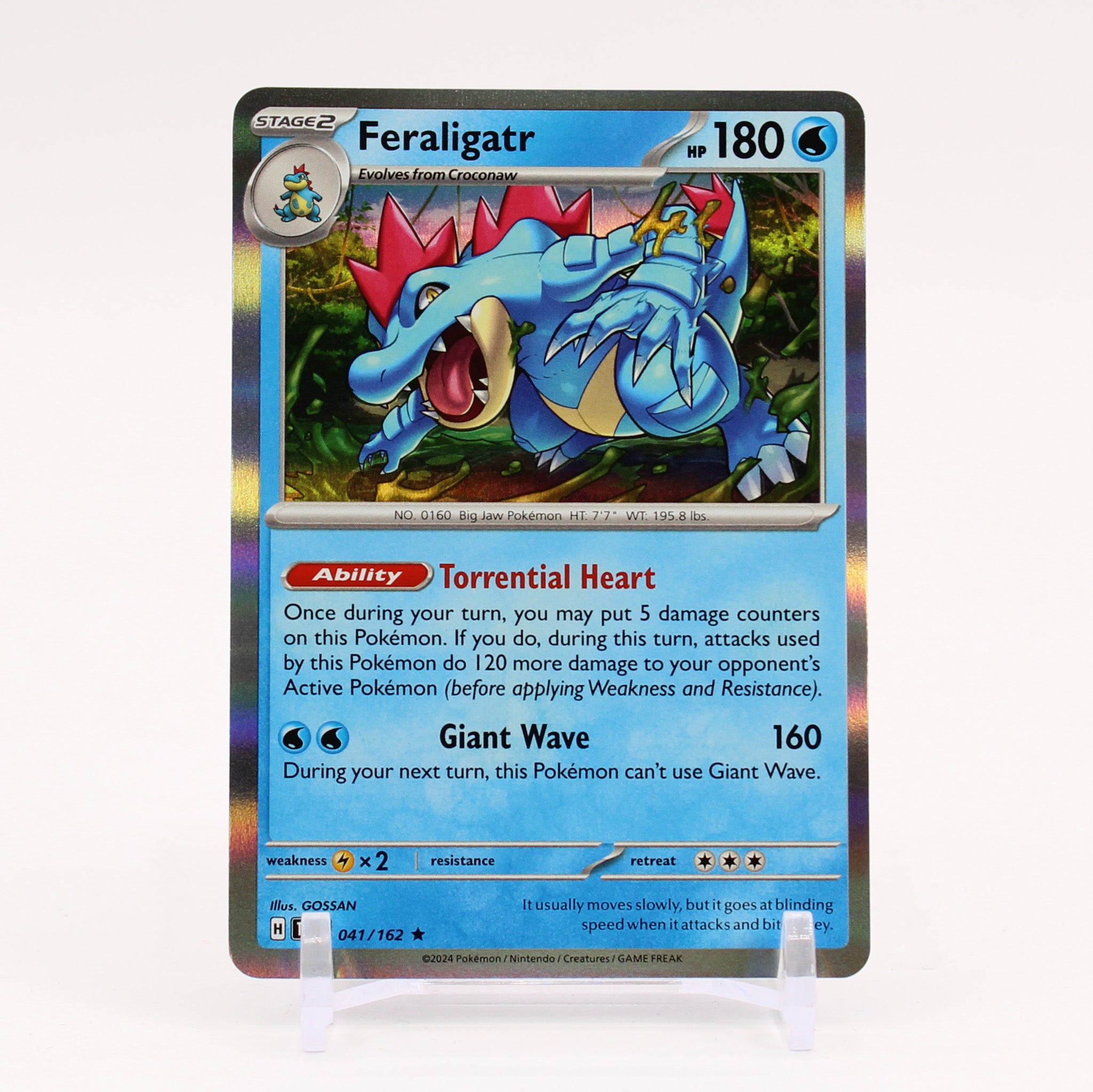 Feraligatr - 041/162 Temporal Forces Holo Rare Pokemon - NM/MINT