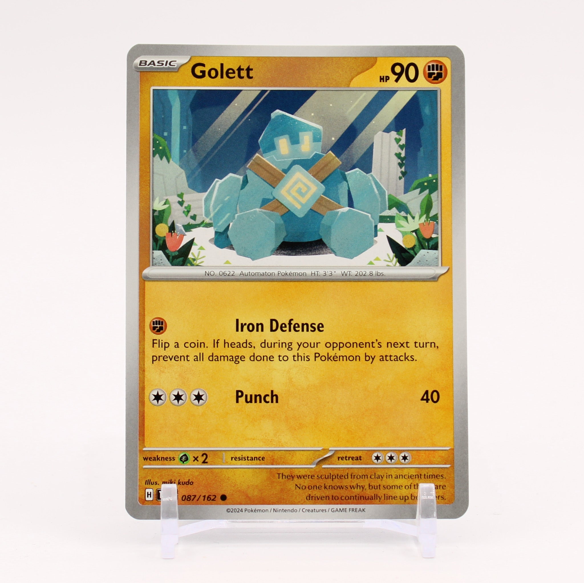 Golett - 087/162 Temporal Forces Pokemon - NM/MINT