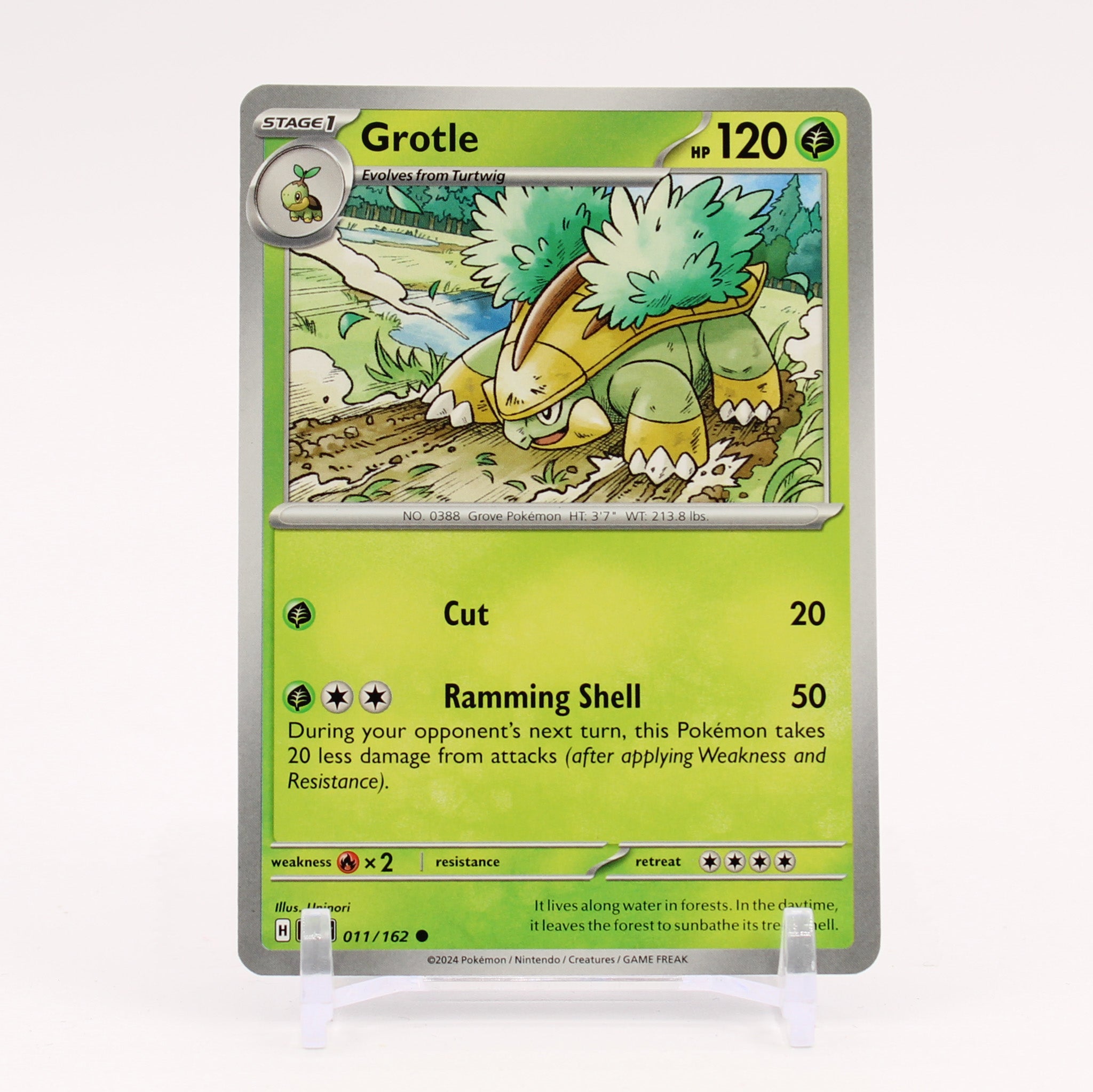 Grotle - 011/162 Temporal Forces Pokemon - NM/MINT