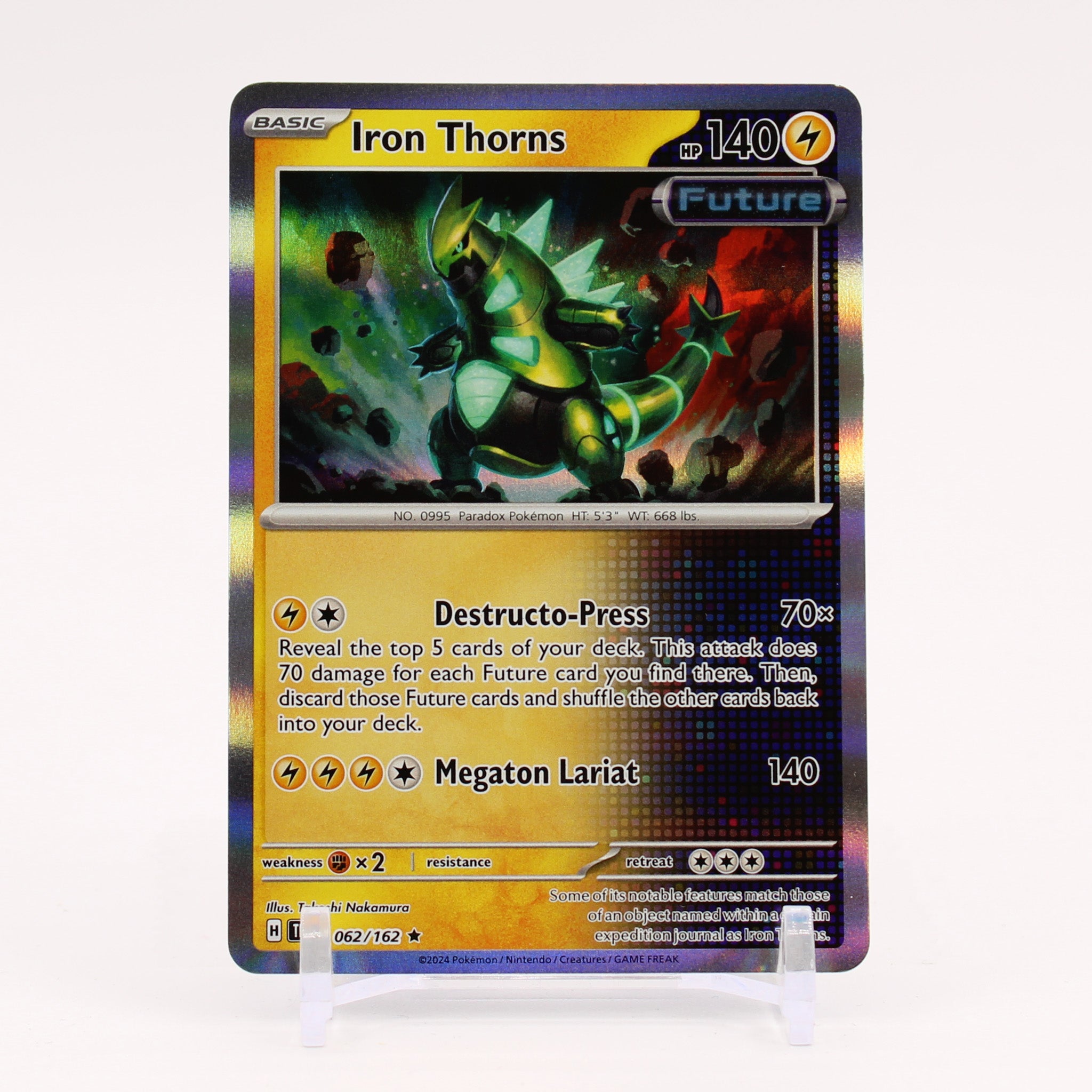 Iron Thorns - 062/162 Temporal Forces Holo Rare Pokemon - NM/MINT