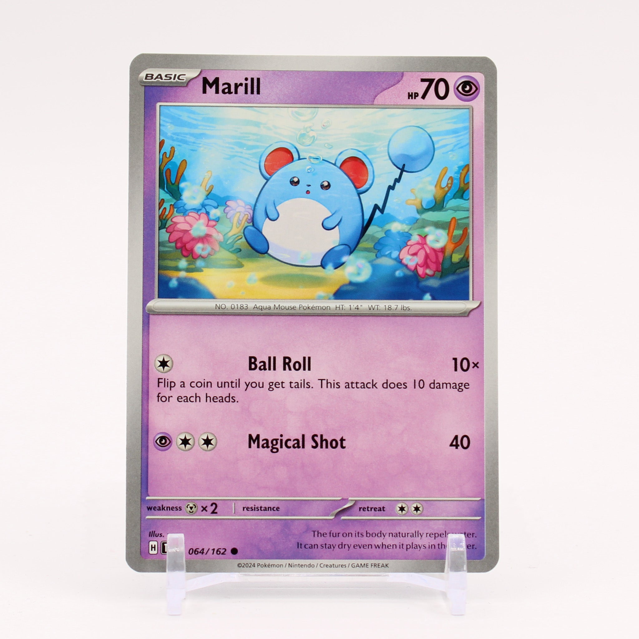 Marill - 064/162 Temporal Forces Pokemon - NM/MINT