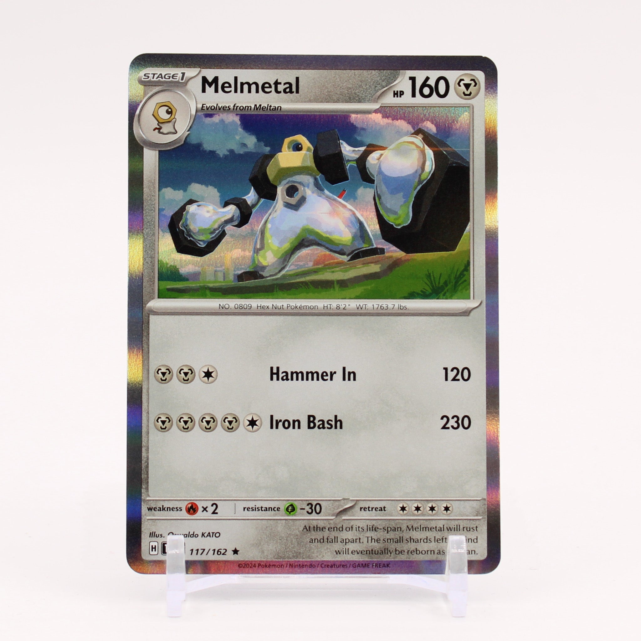 Melmetal - 117/162 Temporal Forces Holo Rare Pokemon - NM/MINT