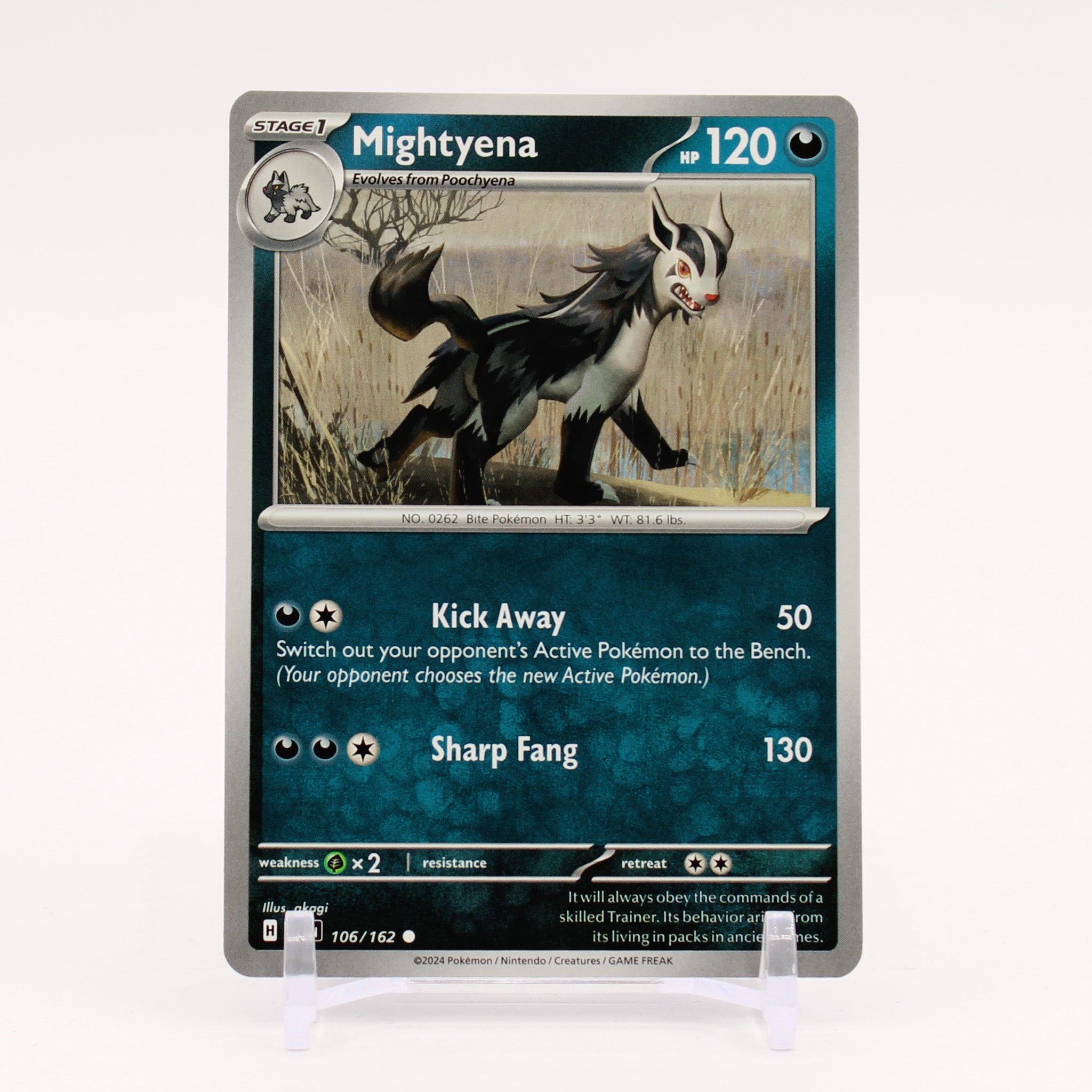 Mightyena - 106/162 Temporal Forces Pokemon - NM/MINT