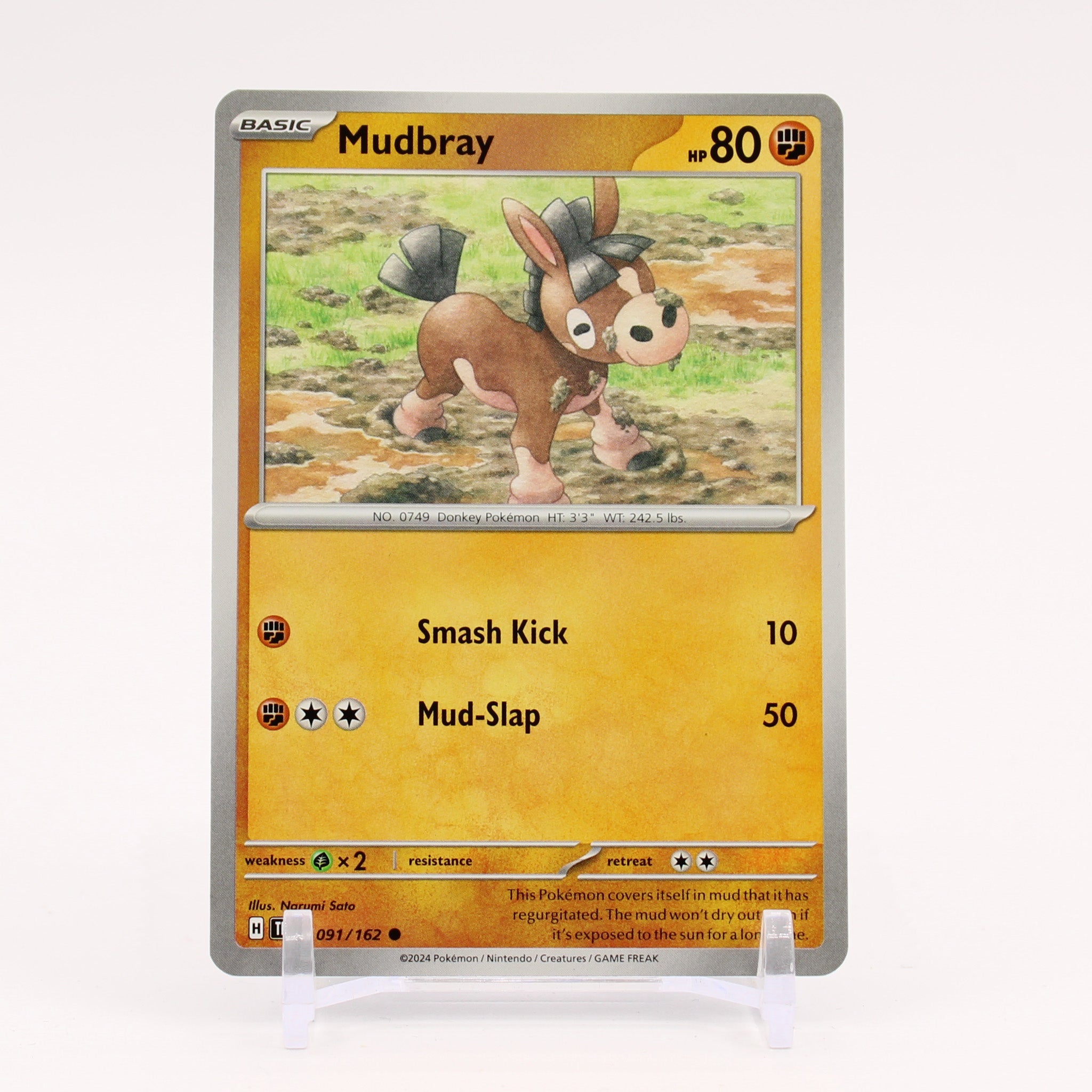 Mudbray - 091/162 Temporal Forces Pokemon - NM/MINT