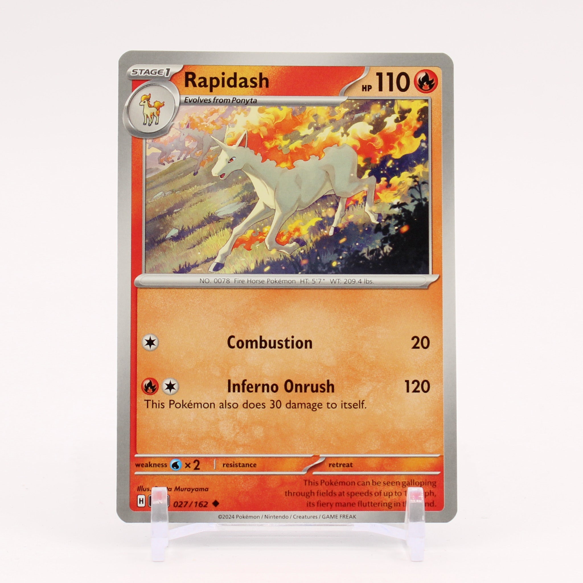 Rapidash - 027/162 Temporal Forces Pokemon - NM/MINT