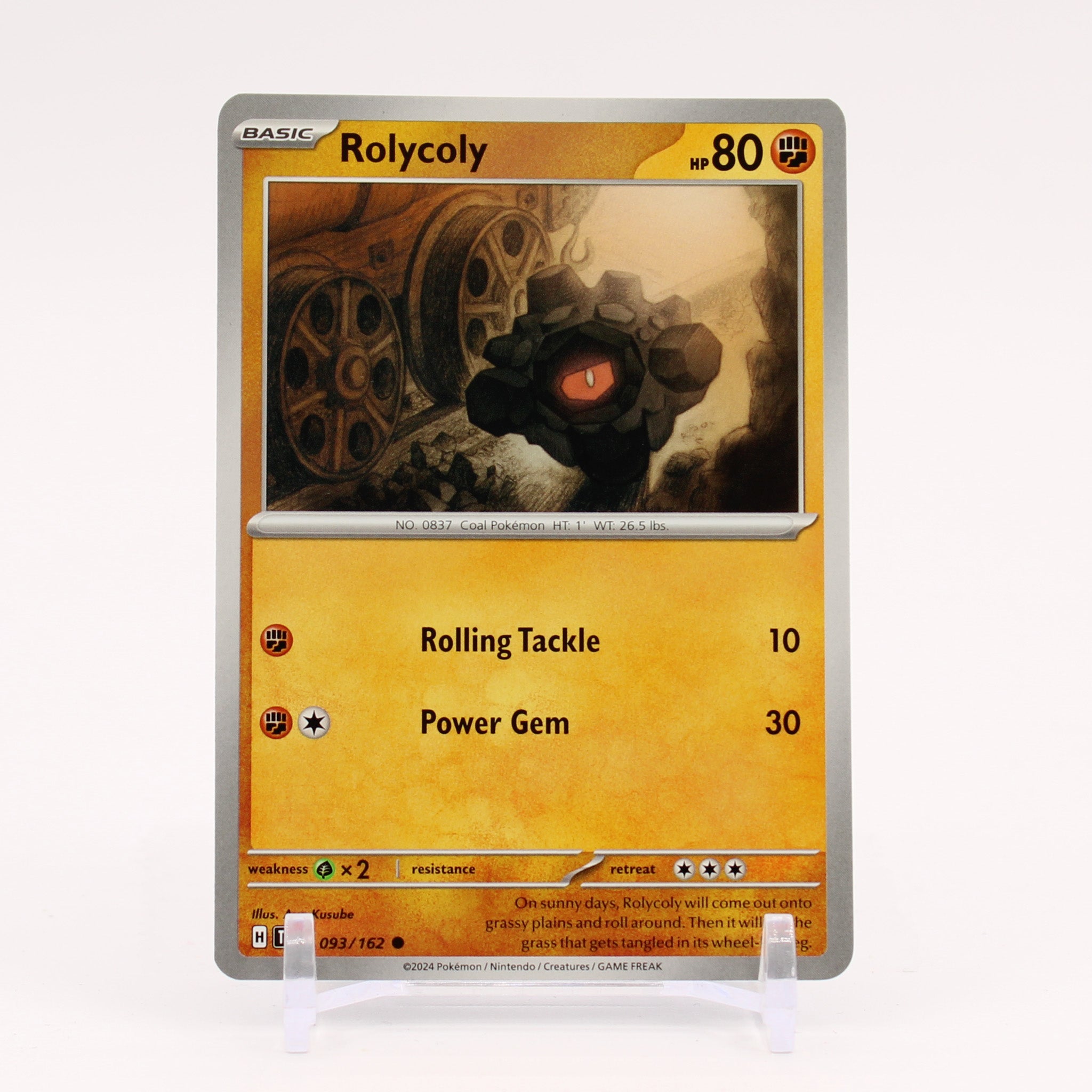 Rolycoly - 093/162 Temporal Forces Pokemon - NM/MINT