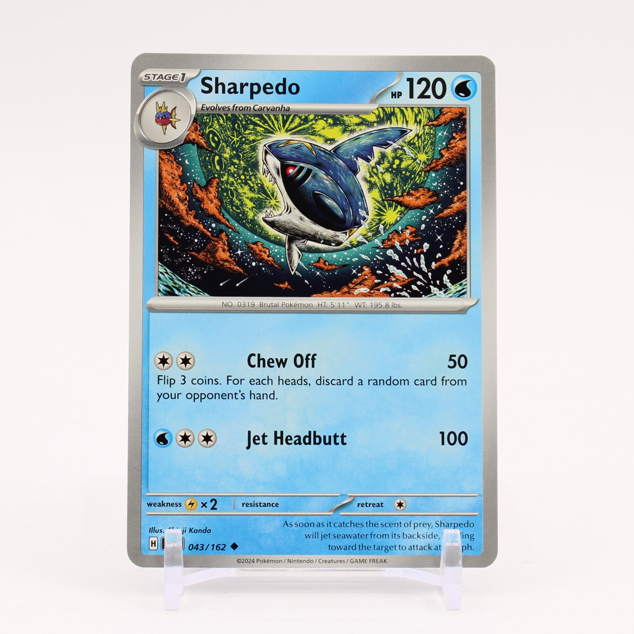 Sharpedo - 043/162 Temporal Forces Pokemon - NM/MINT