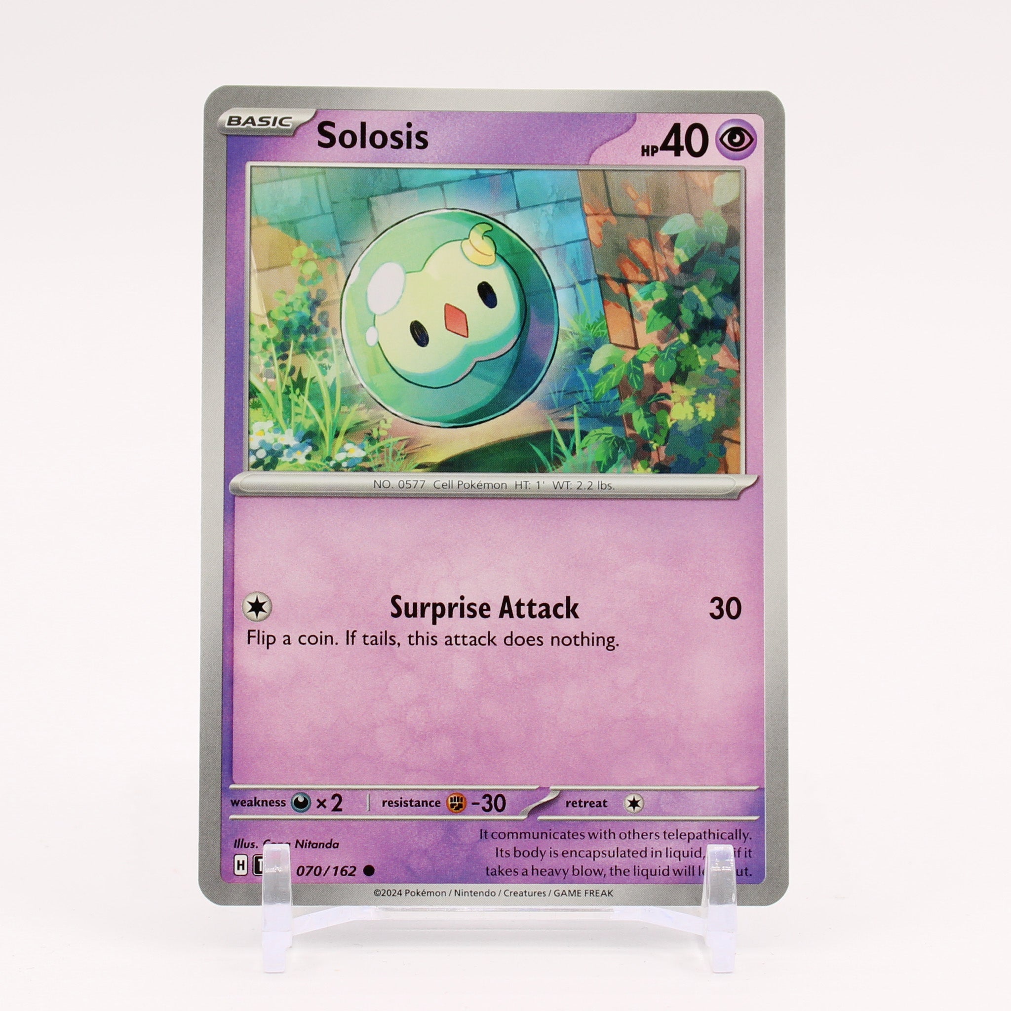 Solosis - 070/162 Temporal Forces Pokemon - NM/MINT