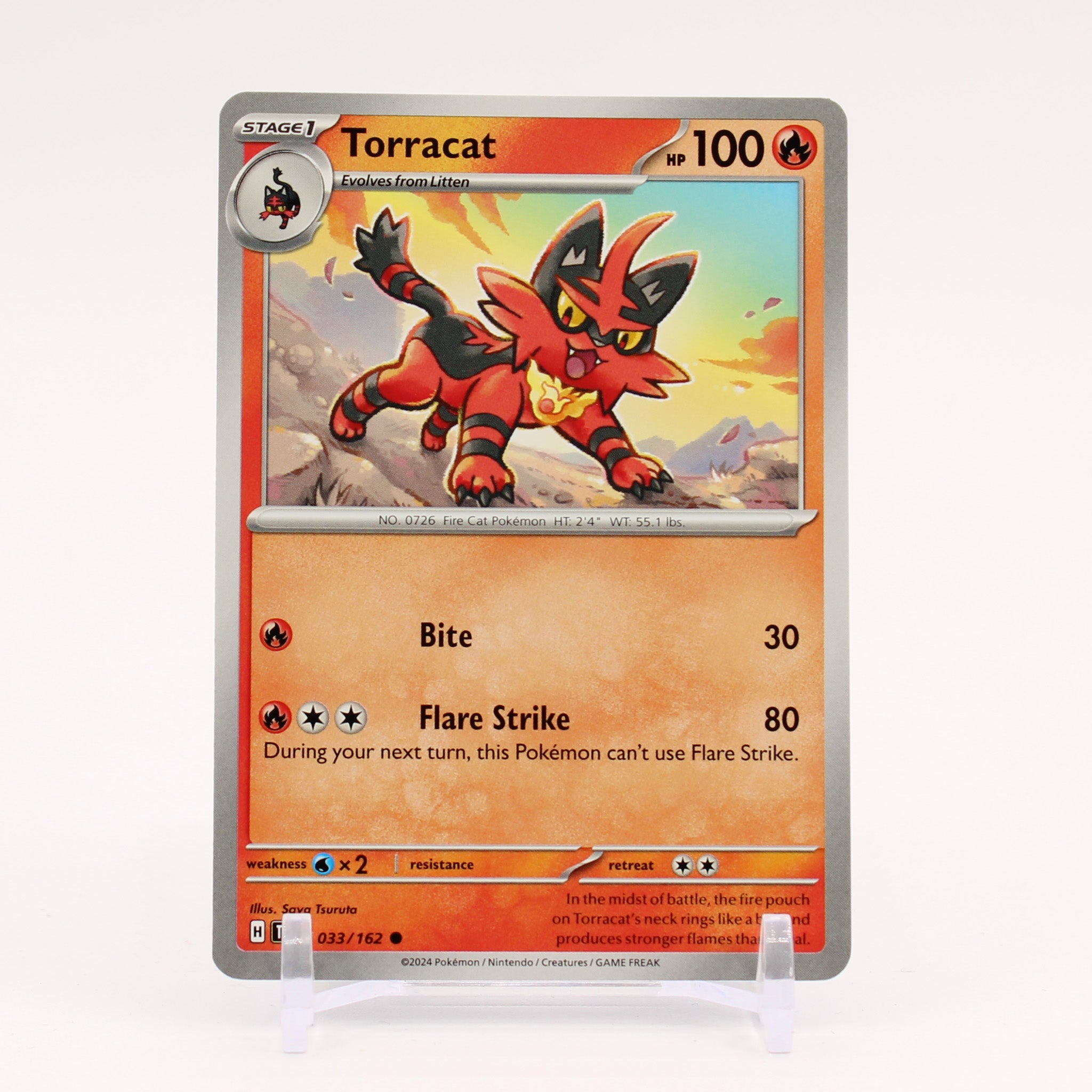 Torracat - 033/162 Temporal Forces Pokemon - NM/MINT