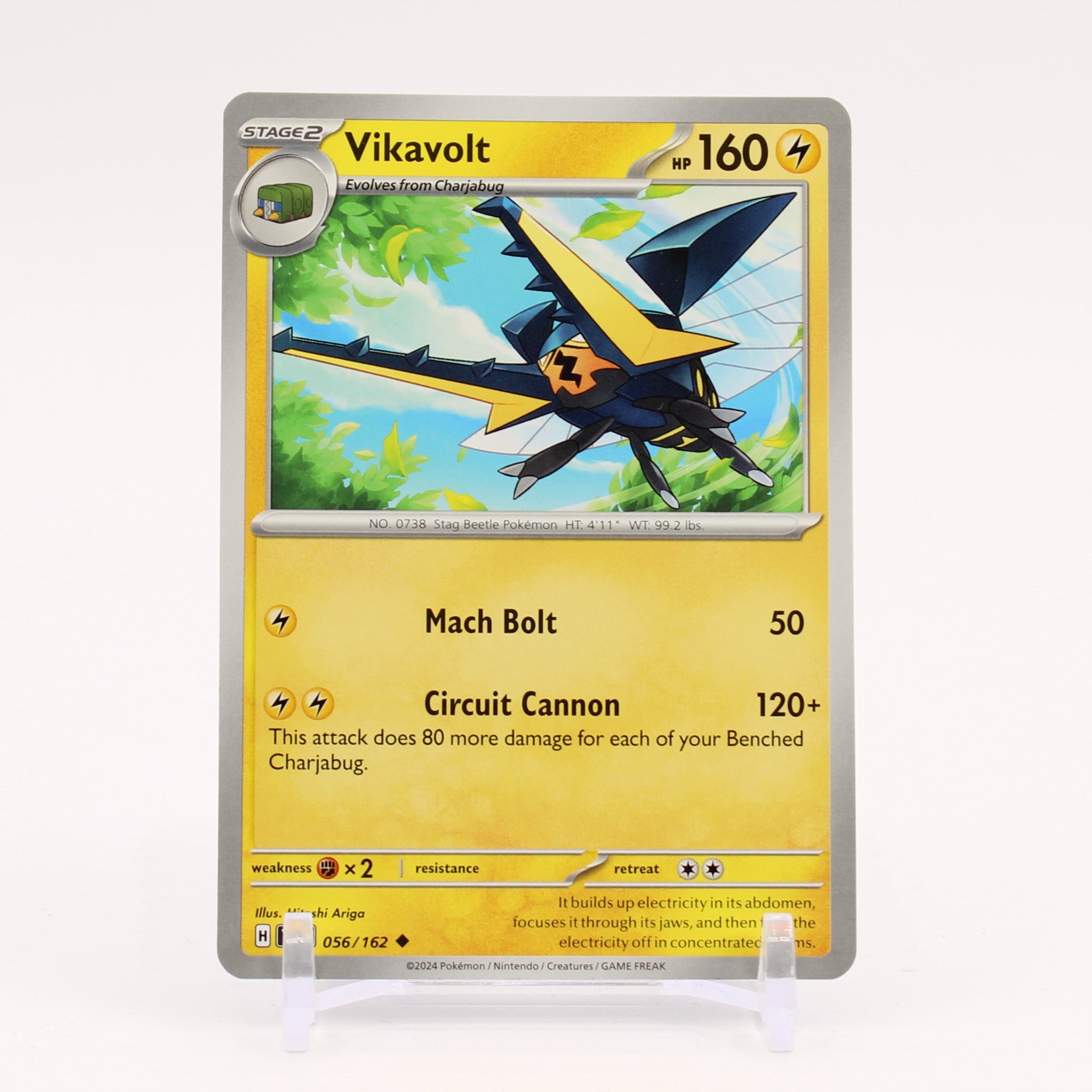 Vikavolt - 056/162 Temporal Forces Pokemon - NM/MINT