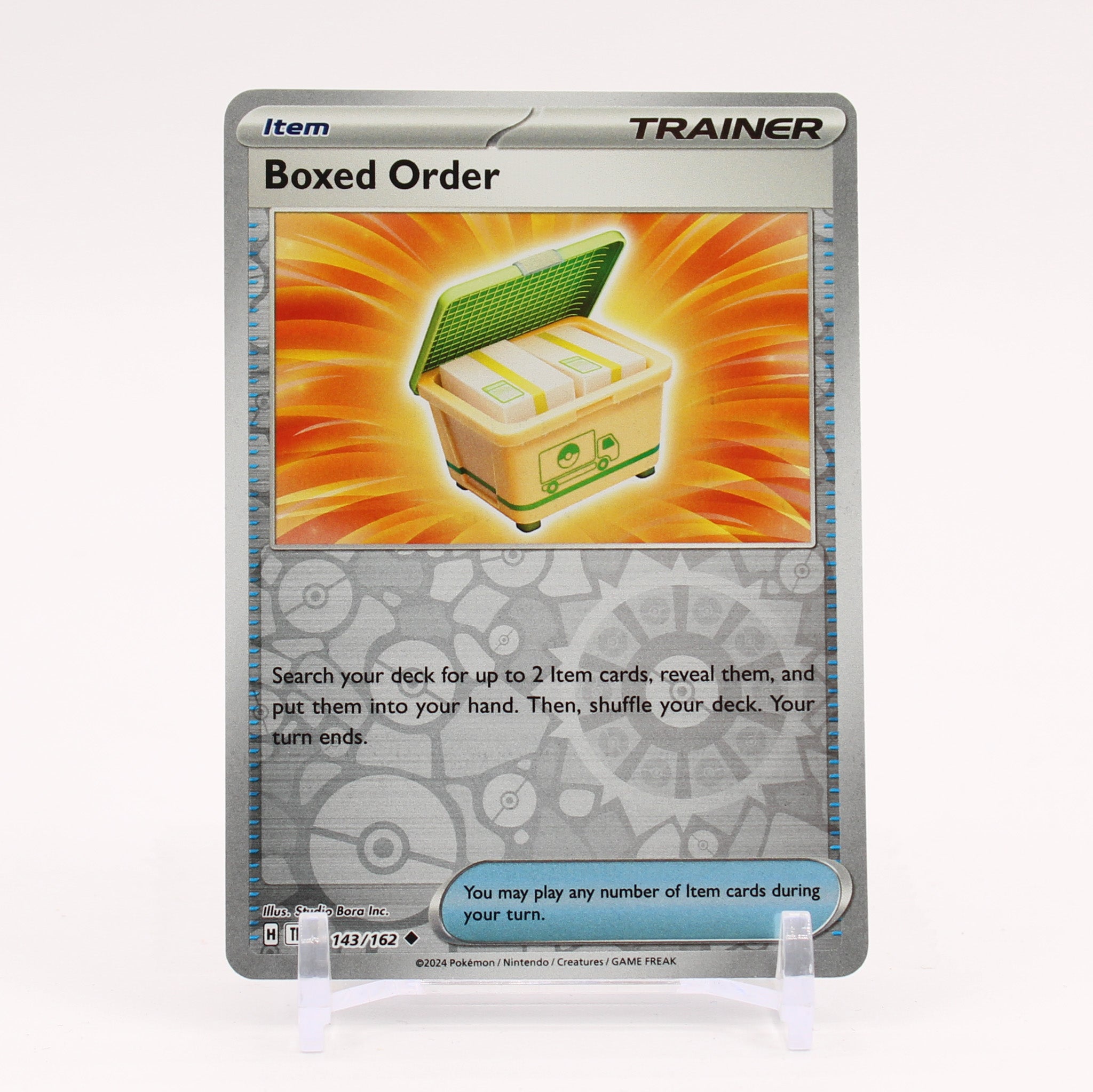 Boxed Order - 143/162 Temporal Forces Reverse Holo Trainer - NM/MINT