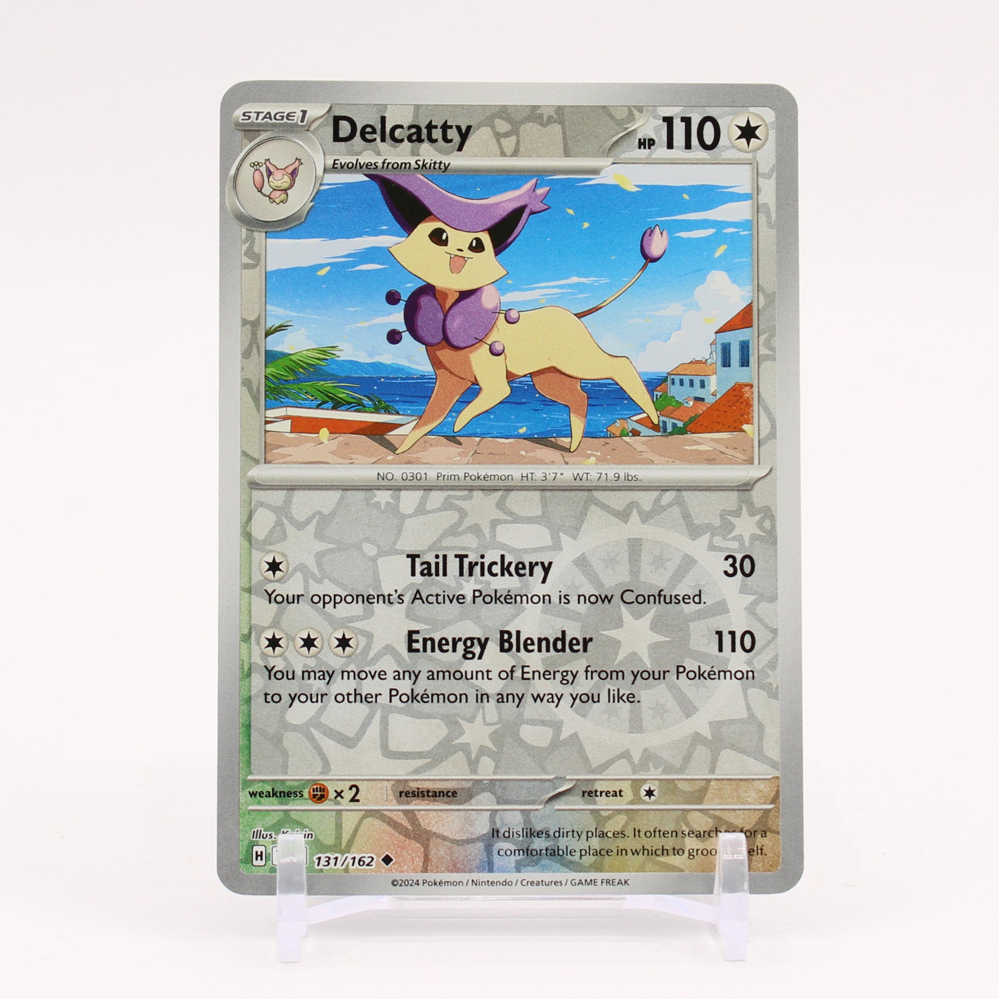 Delcatty - 131/162 Temporal Forces Reverse Holo Pokemon - NM/MINT