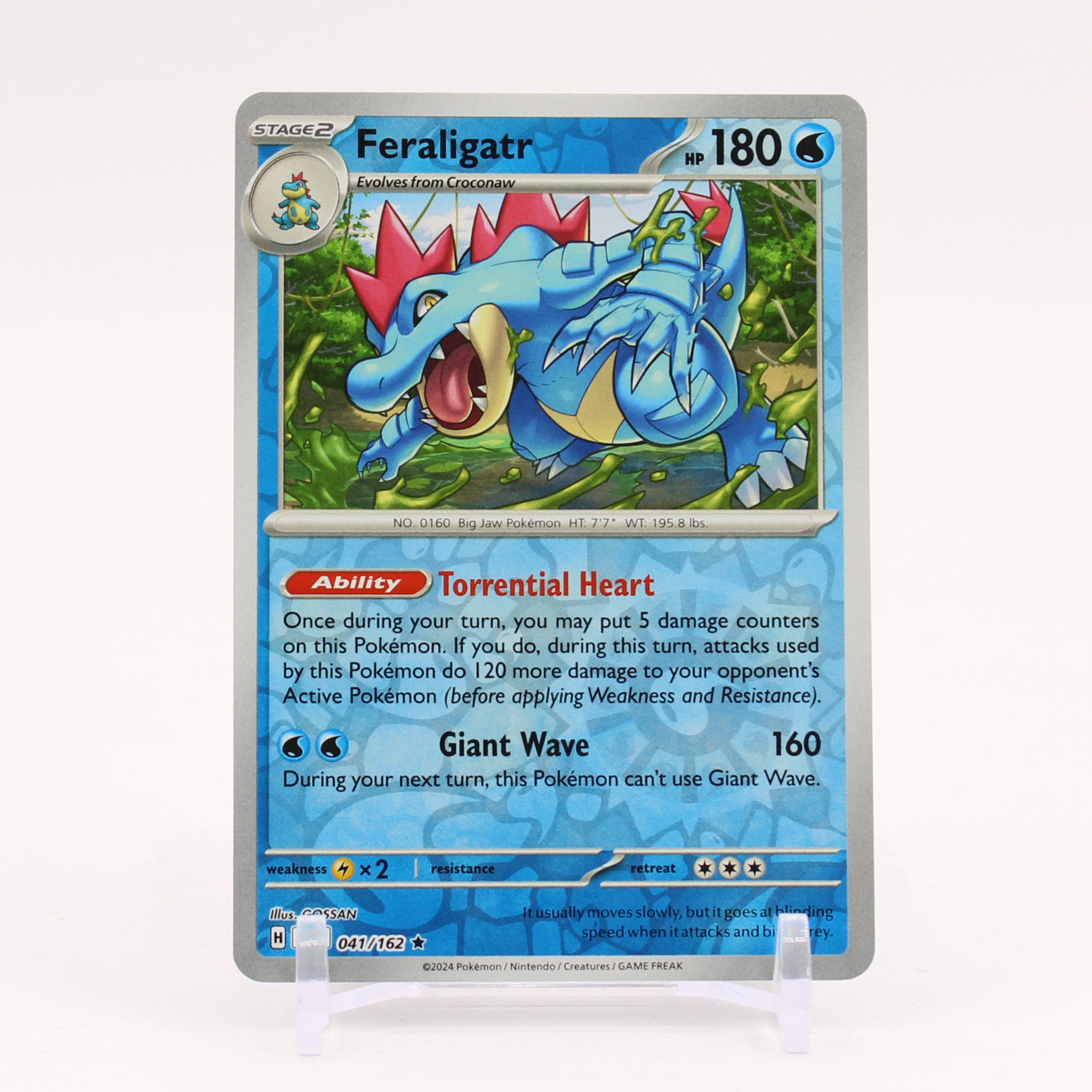 Feraligatr - 041/162 Temporal Forces Reverse Holo Rare Pokemon - NM/MINT