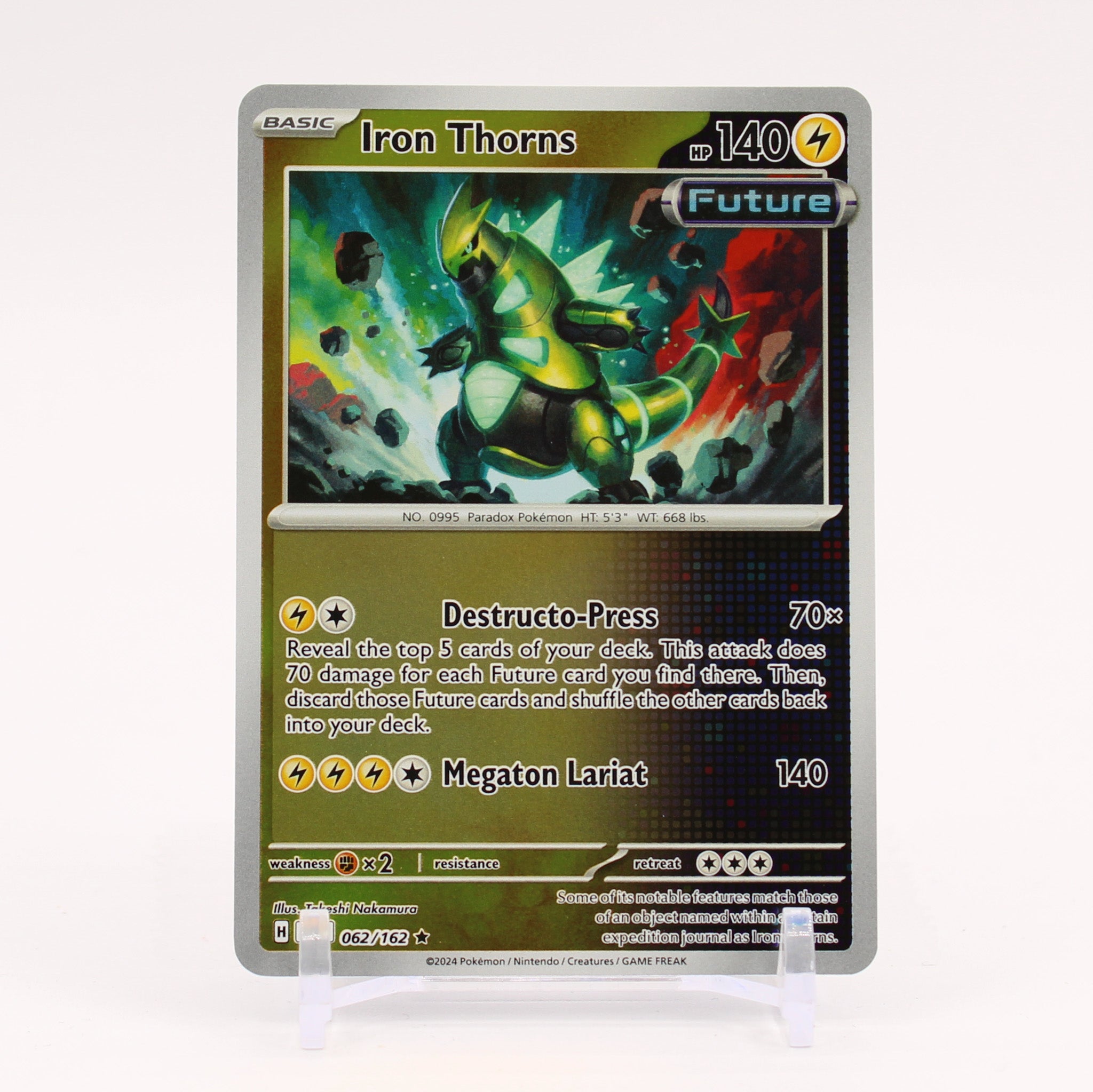 Iron Thorns - 062/162 Temporal Forces Reverse Holo Rare Pokemon - NM/MINT