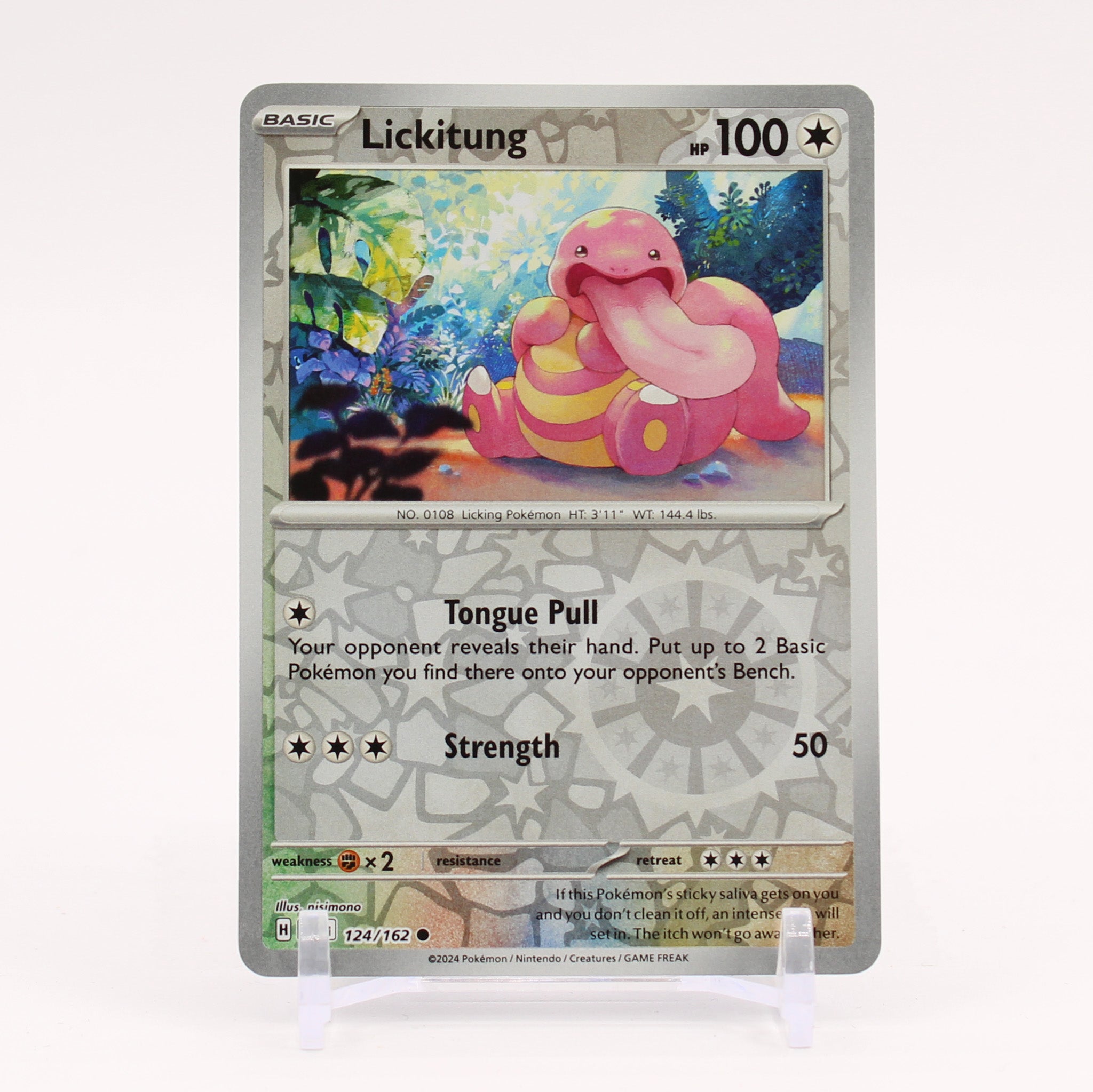 Lickitung - 124/162 Temporal Forces Reverse Holo Pokemon - NM/MINT