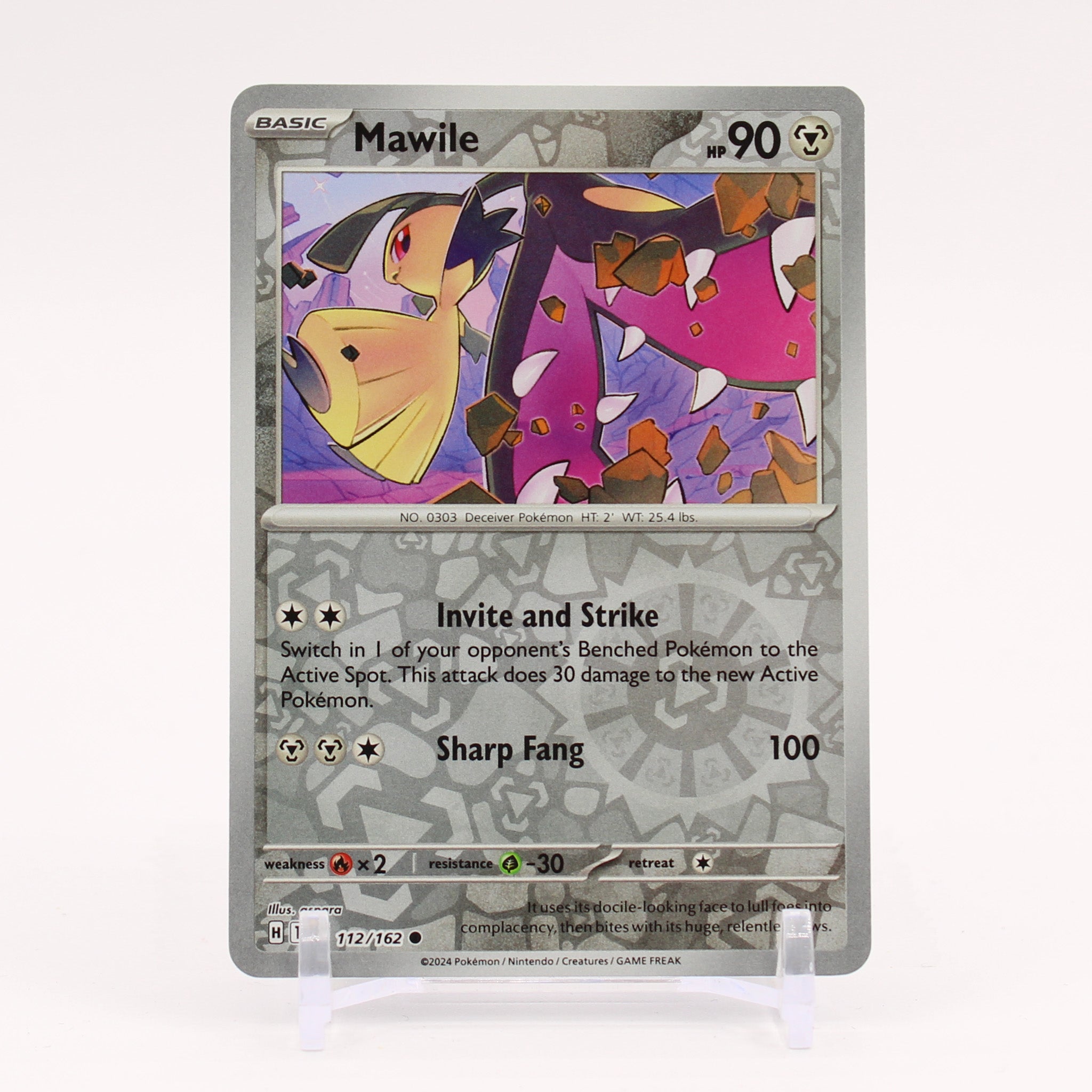 Mawile - 112/162 Temporal Forces Reverse Holo Pokemon - NM/MINT