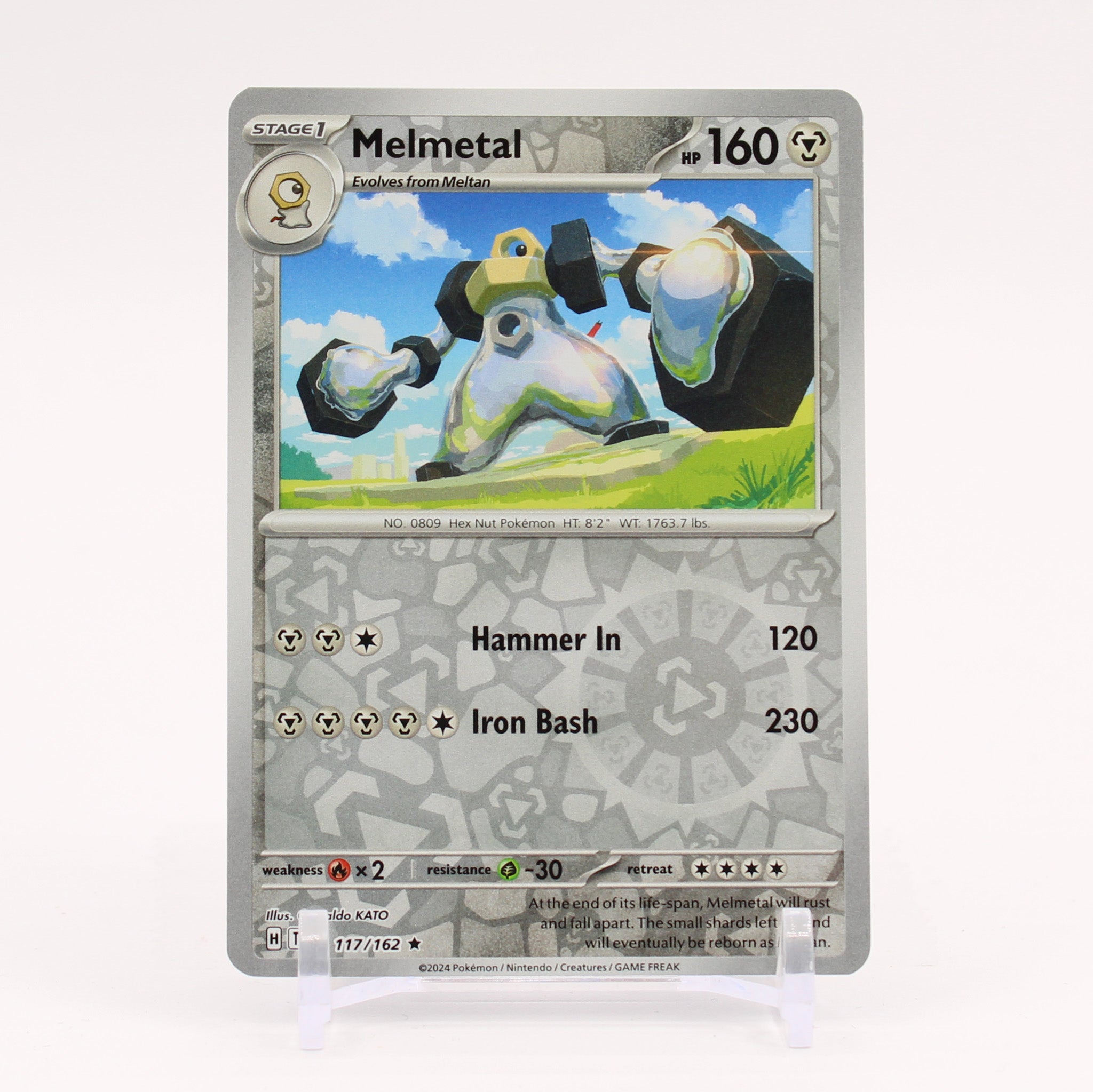 Melmetal - 117/162 Temporal Forces Reverse Holo Rare Pokemon - NM/MINT