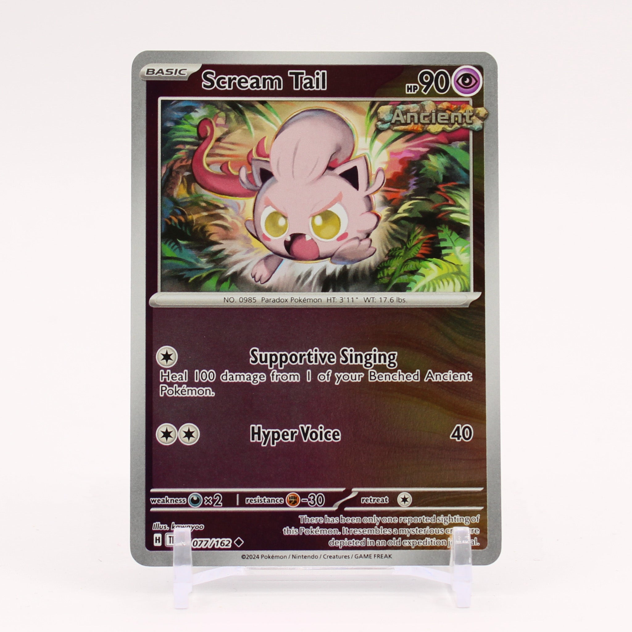 Scream Tail - 077/162 Temporal Forces Reverse Holo Pokemon - NM/MINT