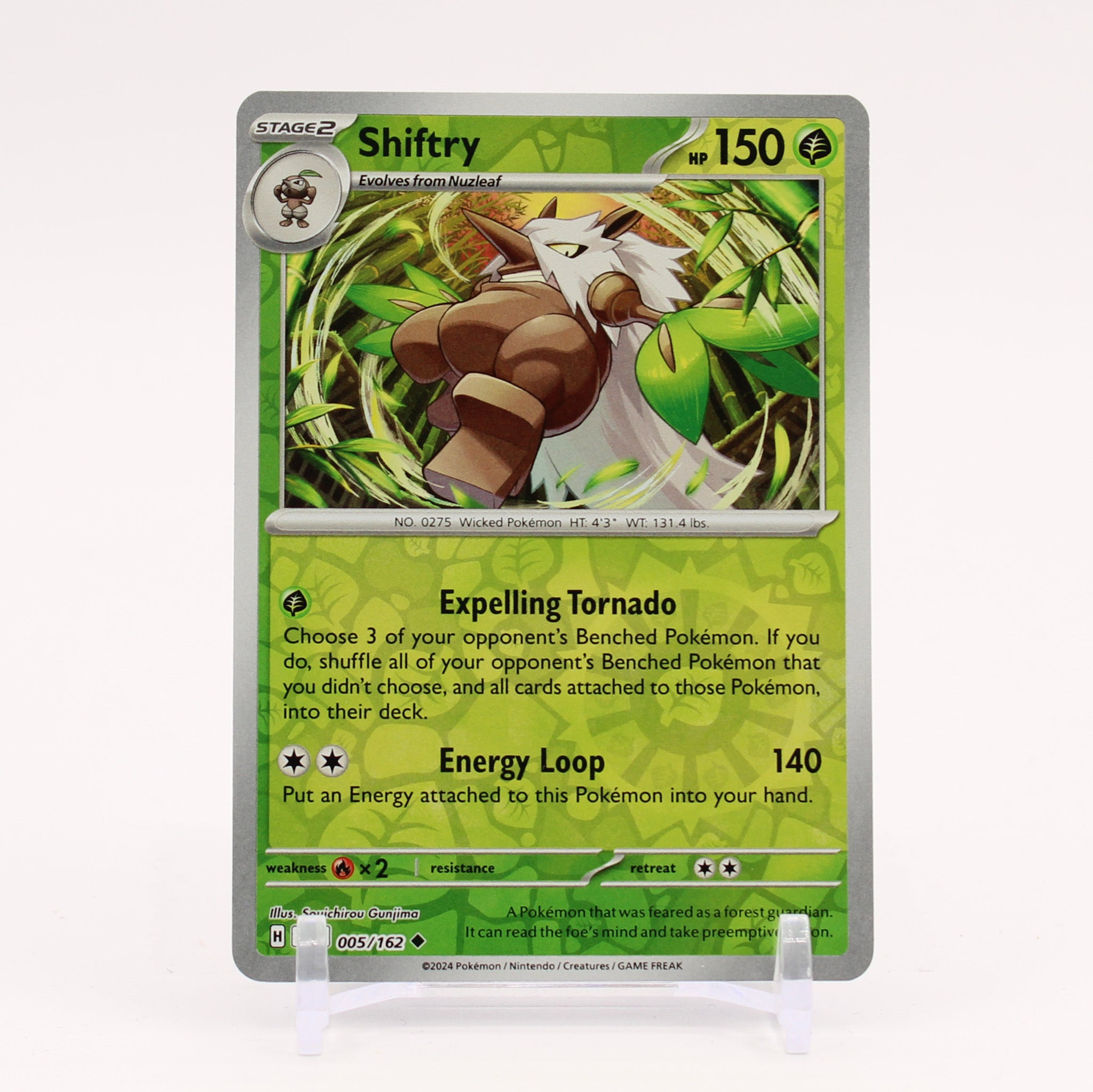 Shiftry - 005/162 Temporal Forces Reverse Holo Pokemon - NM/MINT