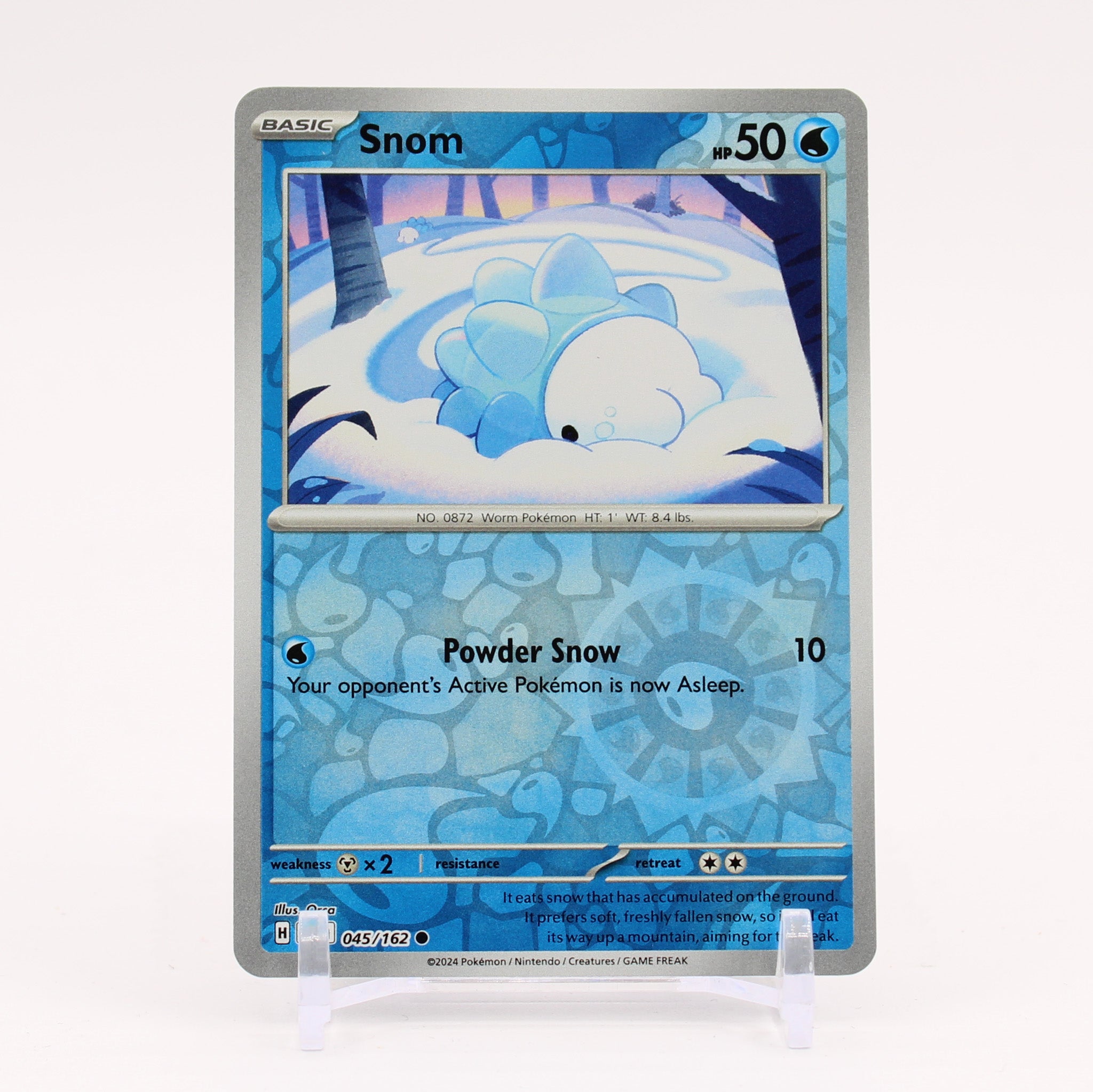 Snom - 045/162 Temporal Forces Reverse Holo Pokemon - NM/MINT