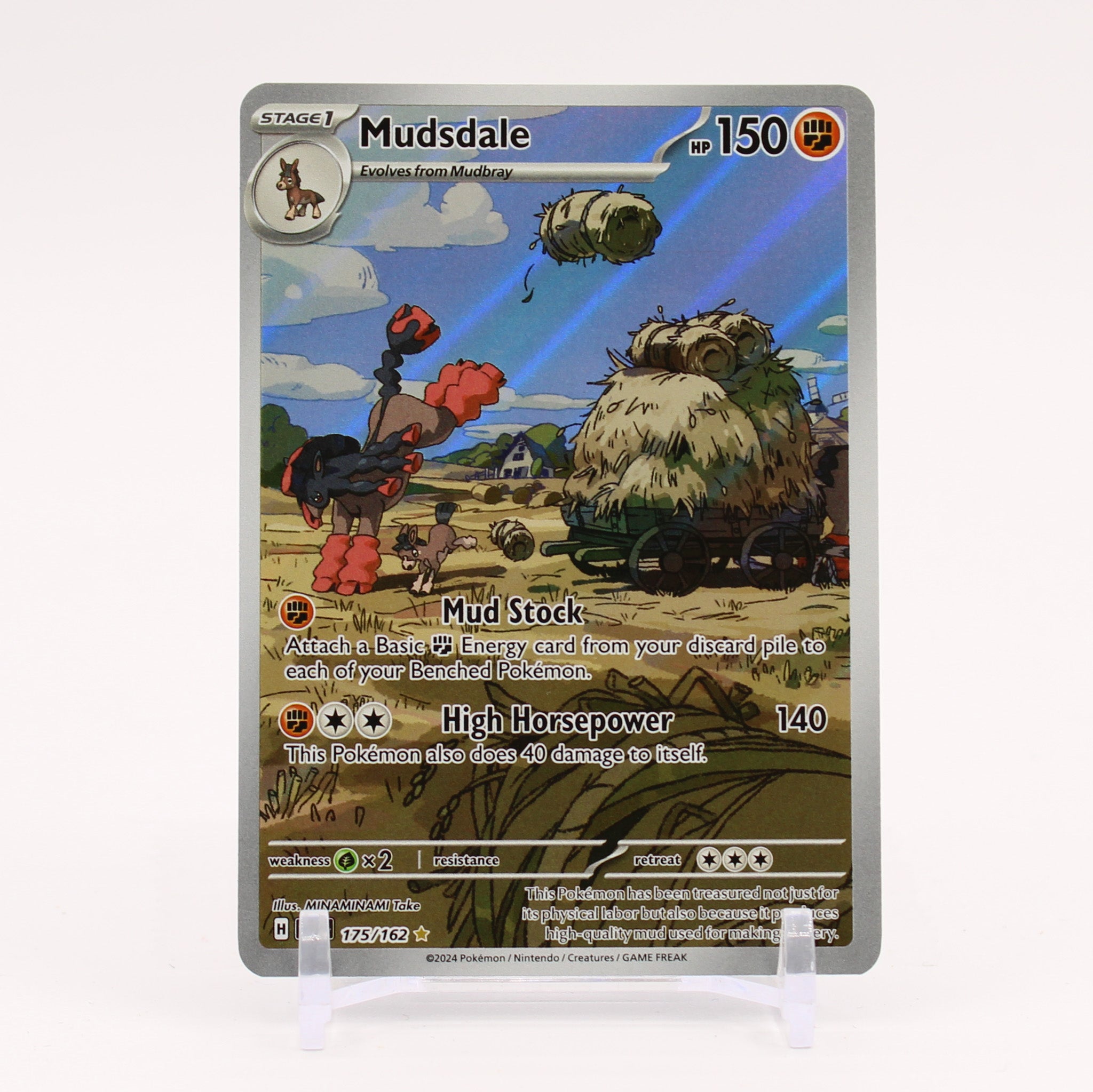 Mudsdale - 175/162 Temporal Forces Illustration Rare Pokemon - NM/MINT