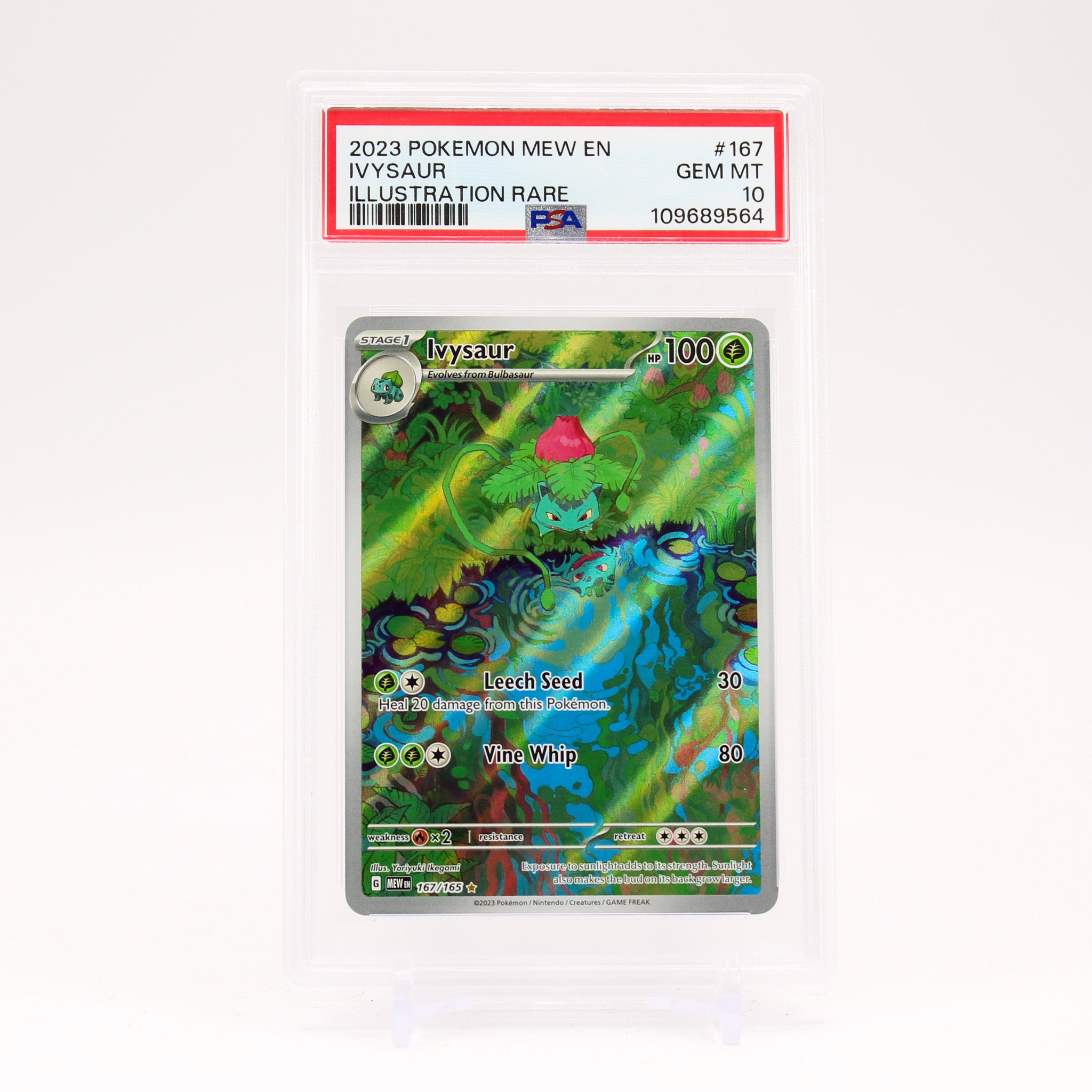 Ivysaur 167/165 PSA 10 151 Illustration Rare Pokemon - GEM MINT