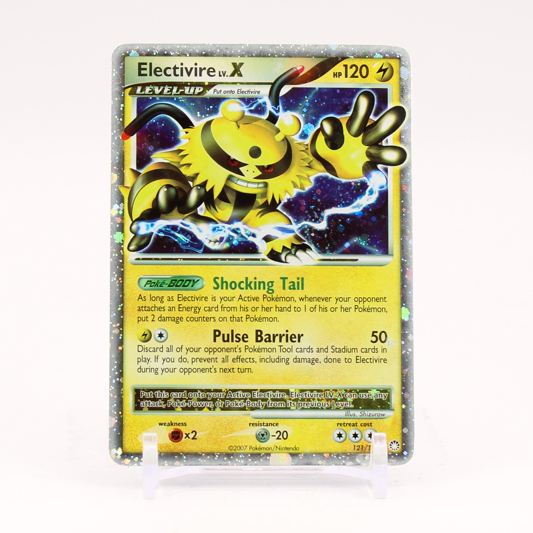 Electivire Lv. X - 121/123 Mysterious Treasures Ultra Rare Holo Pokemon - MP