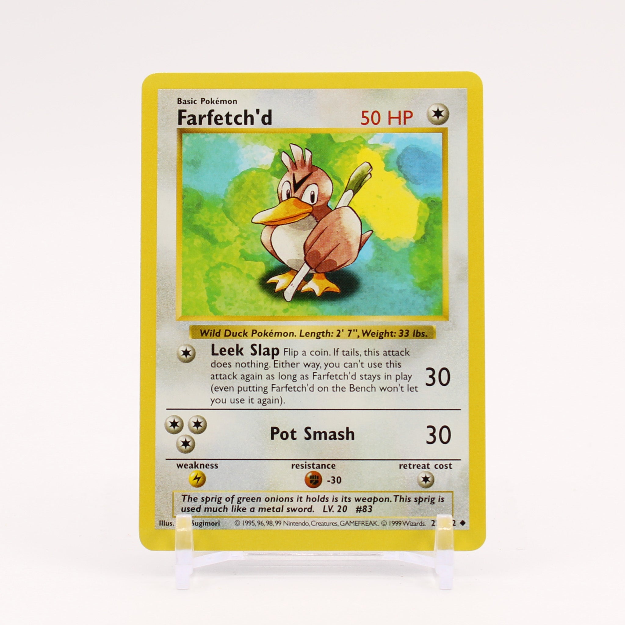 Farfetch'd - 27/102 Base Set SHADOWLESS Pokemon - NM