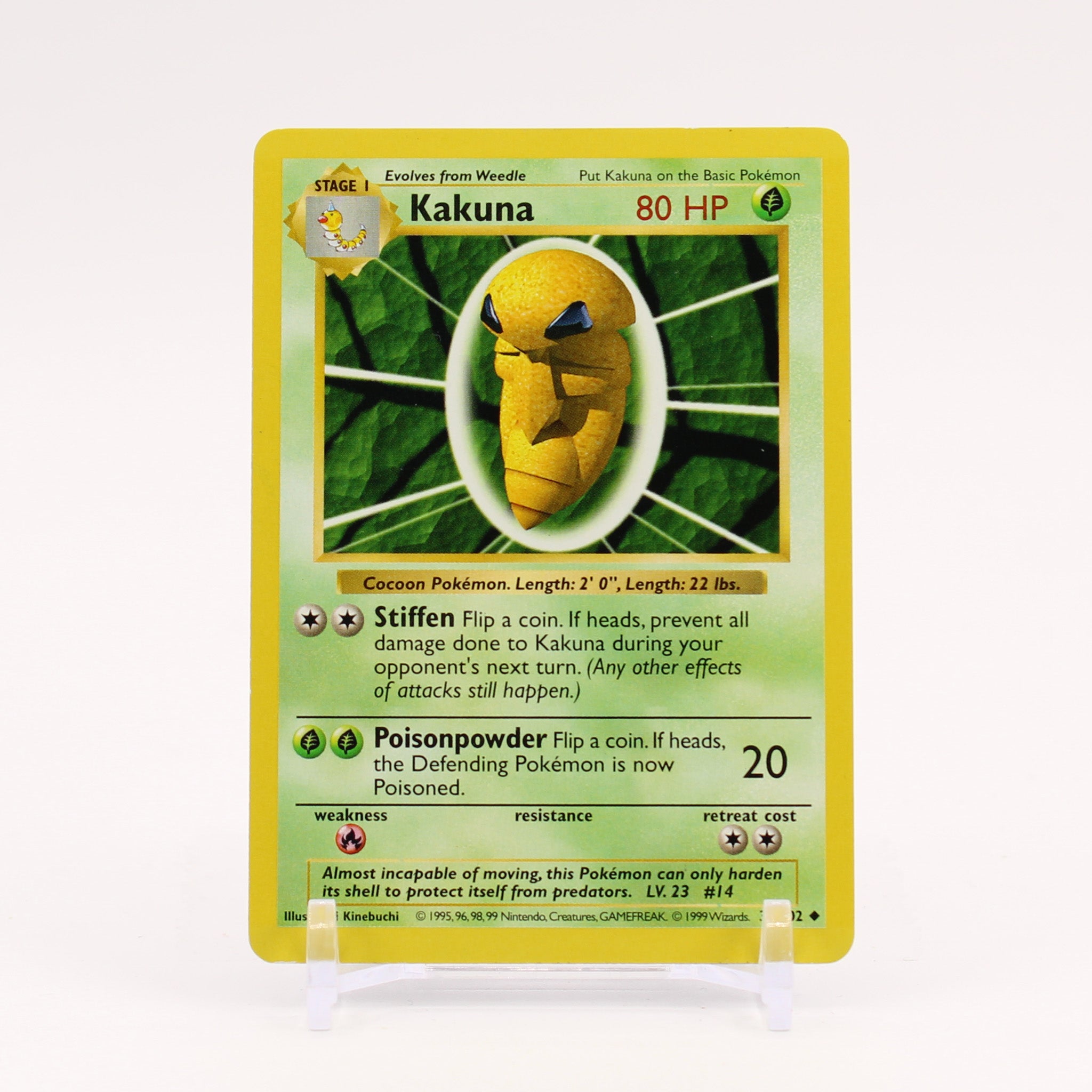 Kakuna - 33/102 Base Set SHADOWLESS Pokemon - NM