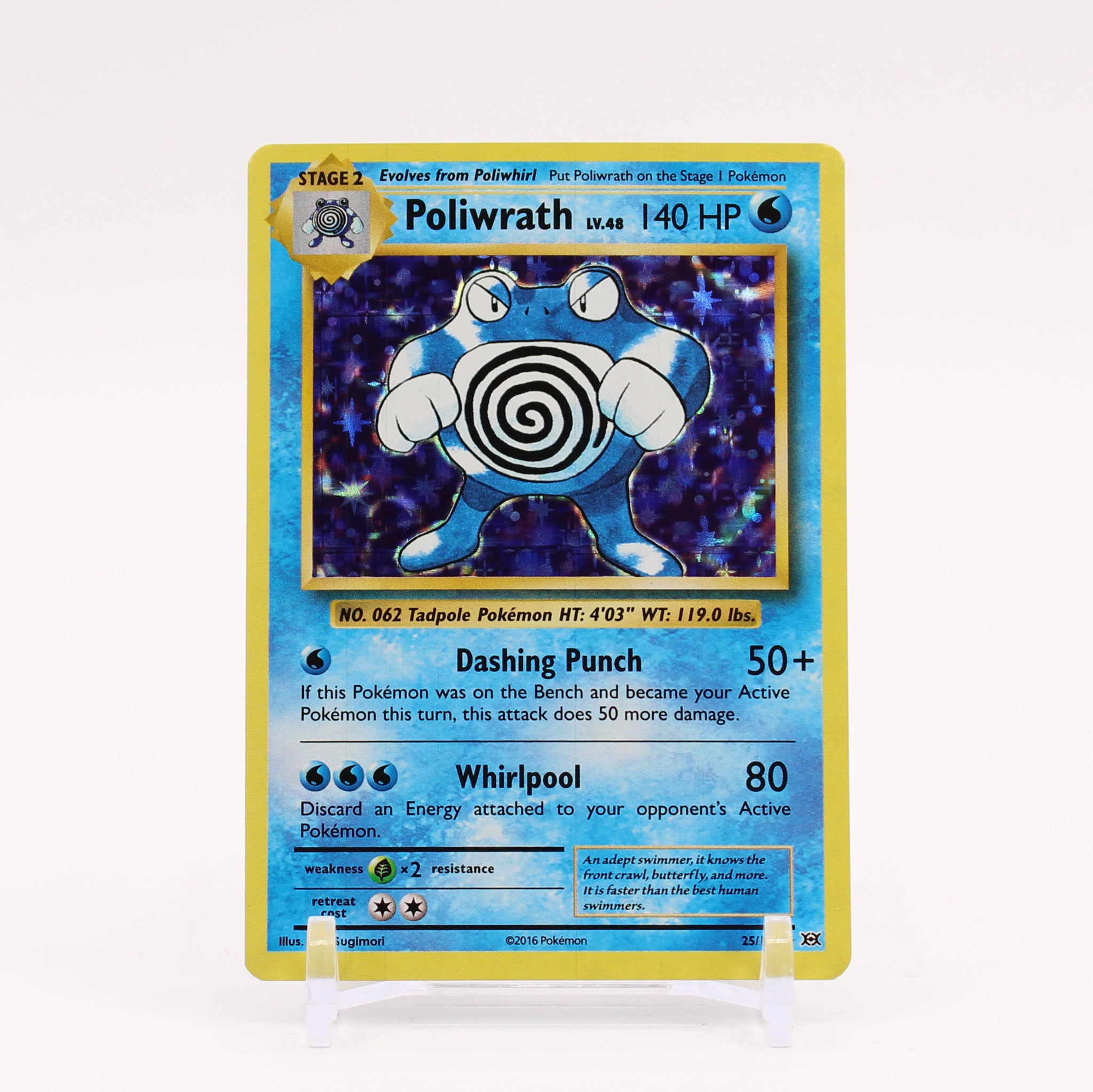 Poliwrath - 25/108 Evolutions Holo Rare Pokemon - NM