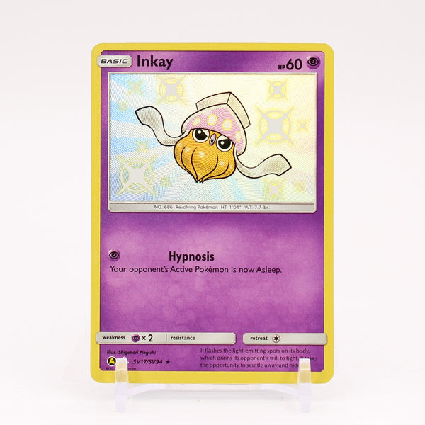 Inkay - SV17/SV94 Hidden Fates BABY SHINY Holo Rare Pokemon - NM/MINT