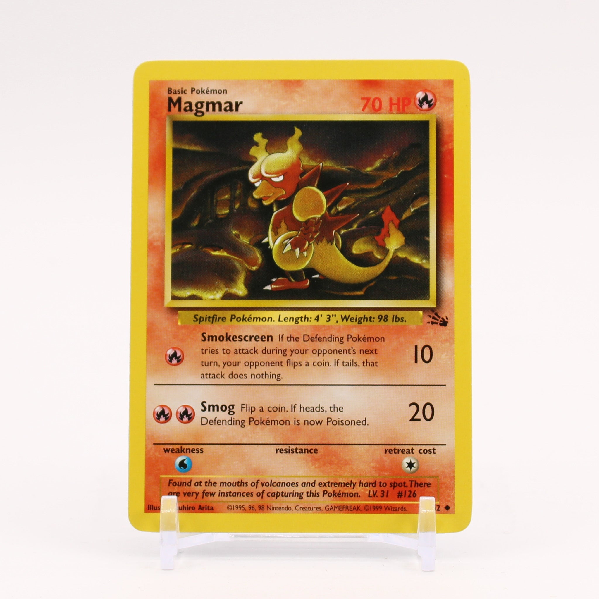 Magmar - 39/62 Fossil Unlimited Pokemon - NM