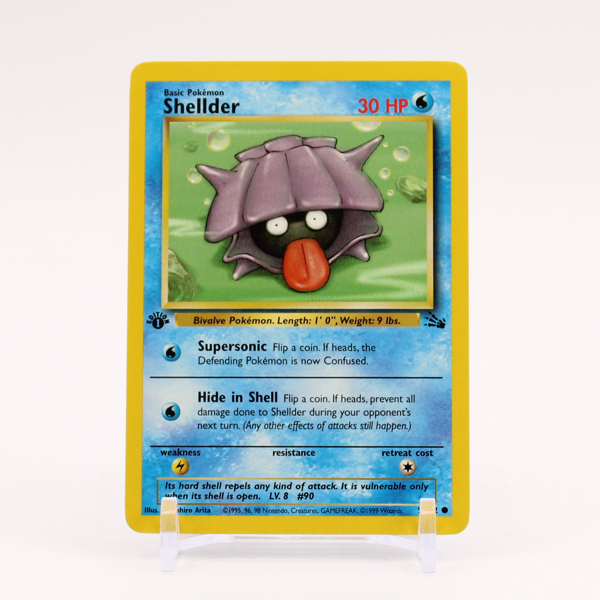 Shelder - 54/62 Fossil 1st Edition Pokemon - NM