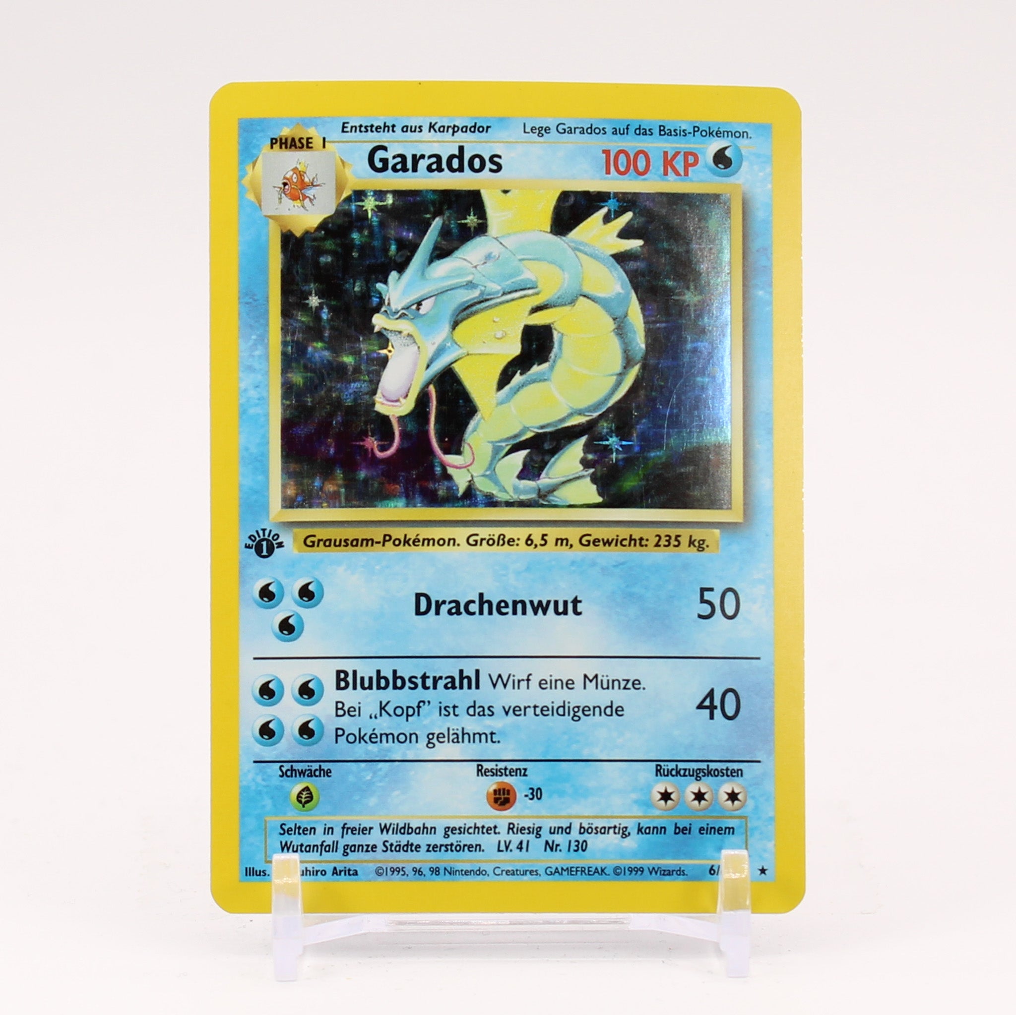 Garados Gyarados 6/102 GERMAN Base Set 1st Edition Holo Rare Pokemon NM/LP