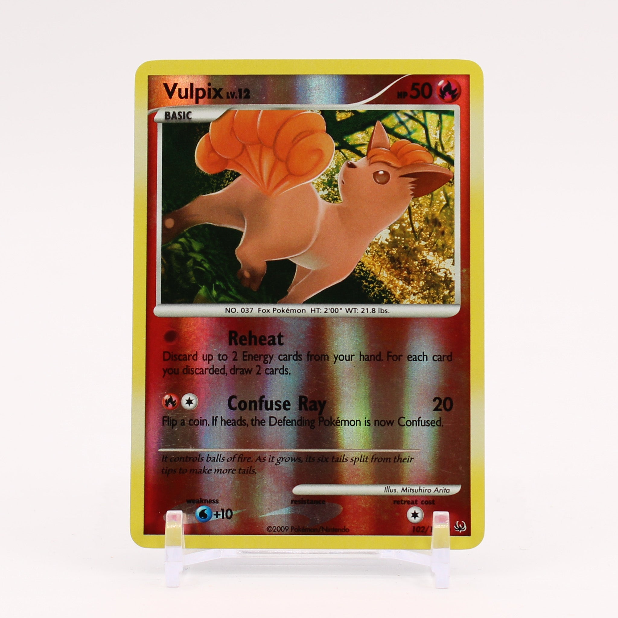 Vulpix - 102/127 Platinum Reverse Holo Pokemon - NM
