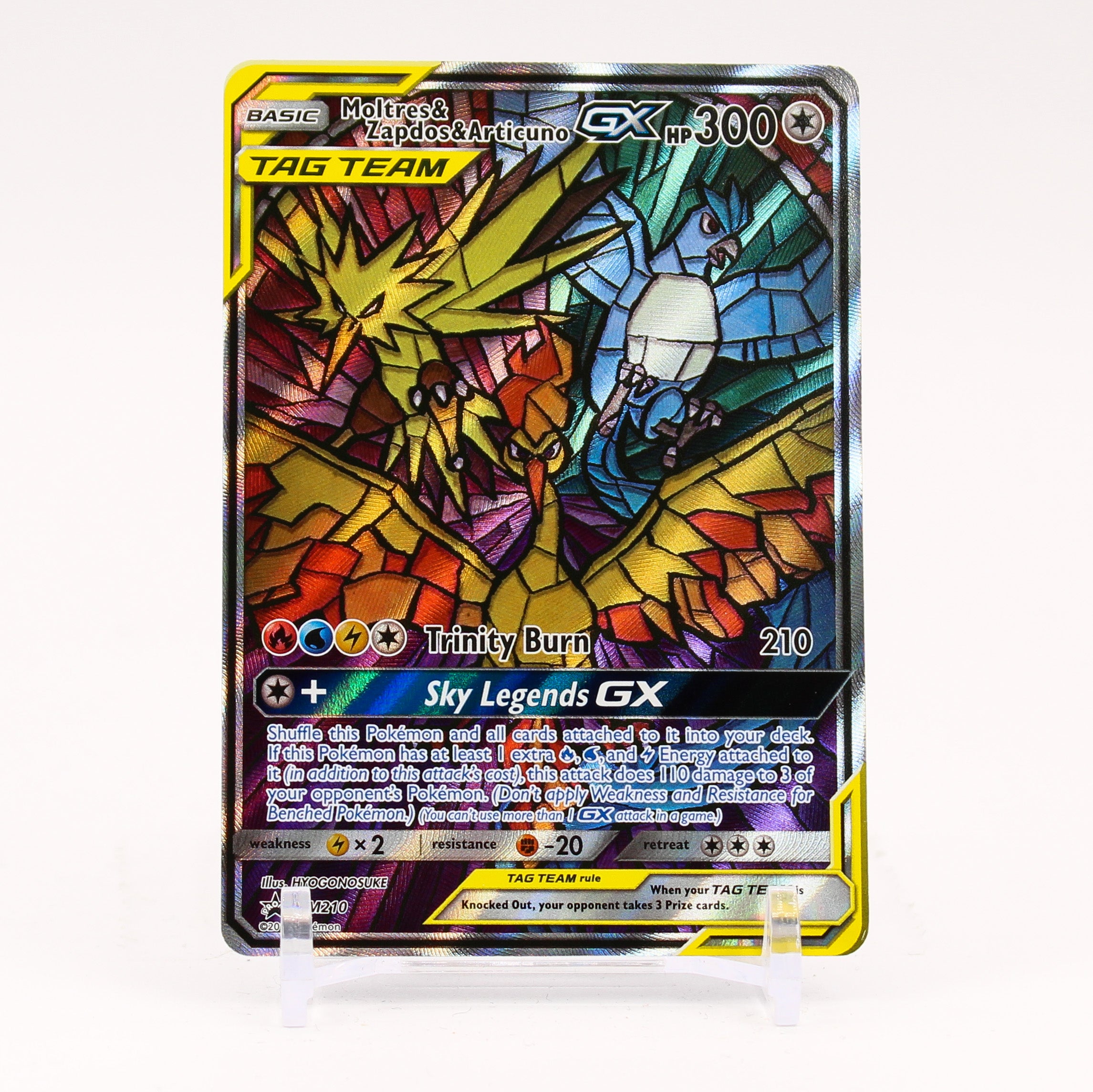Moltres Zapdos Articuno GX - SM210 Hidden Fates ETB Promo Pokemon - NM/MINT
